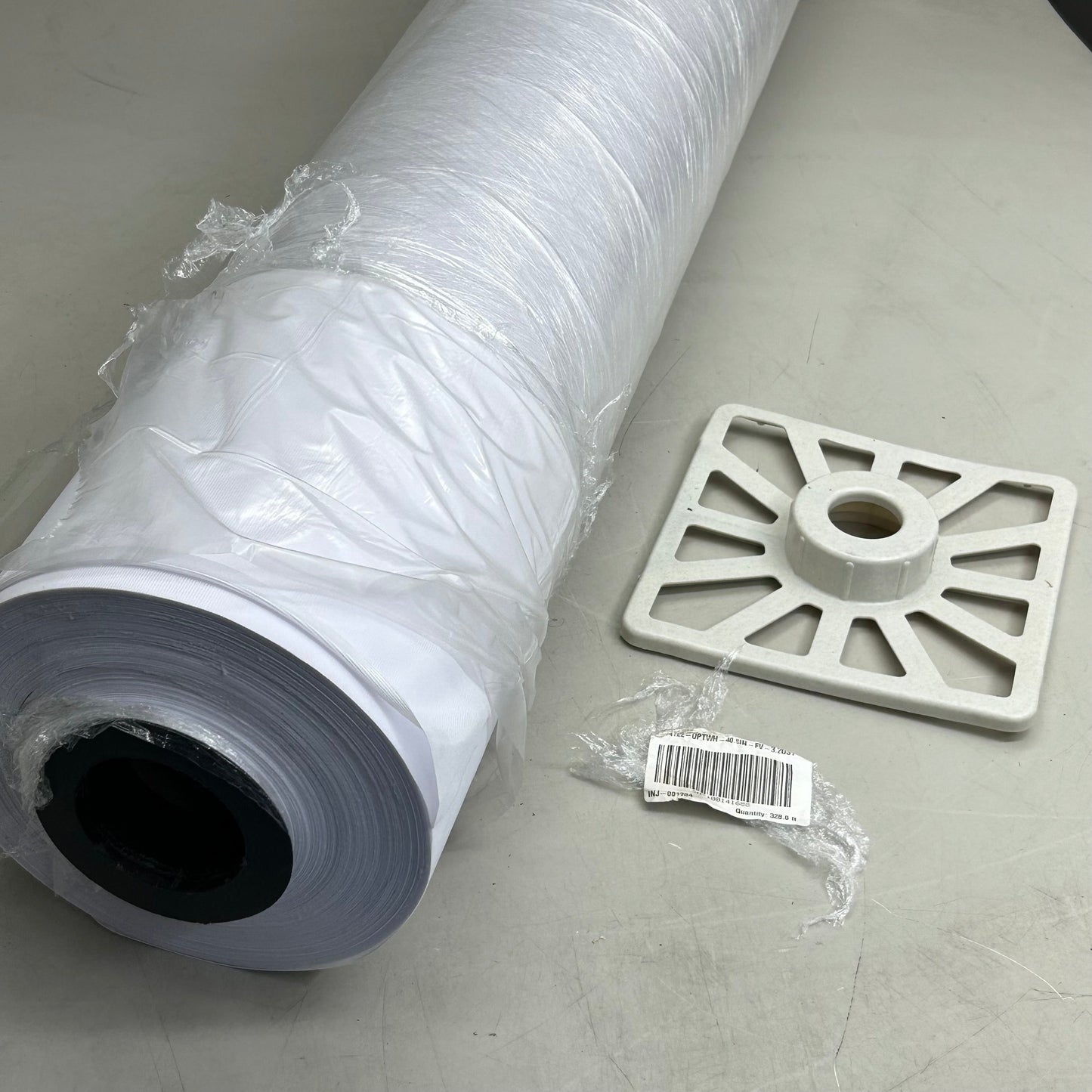 Textured Lining Fabric/Material Roll 40.5"x 328.0' White