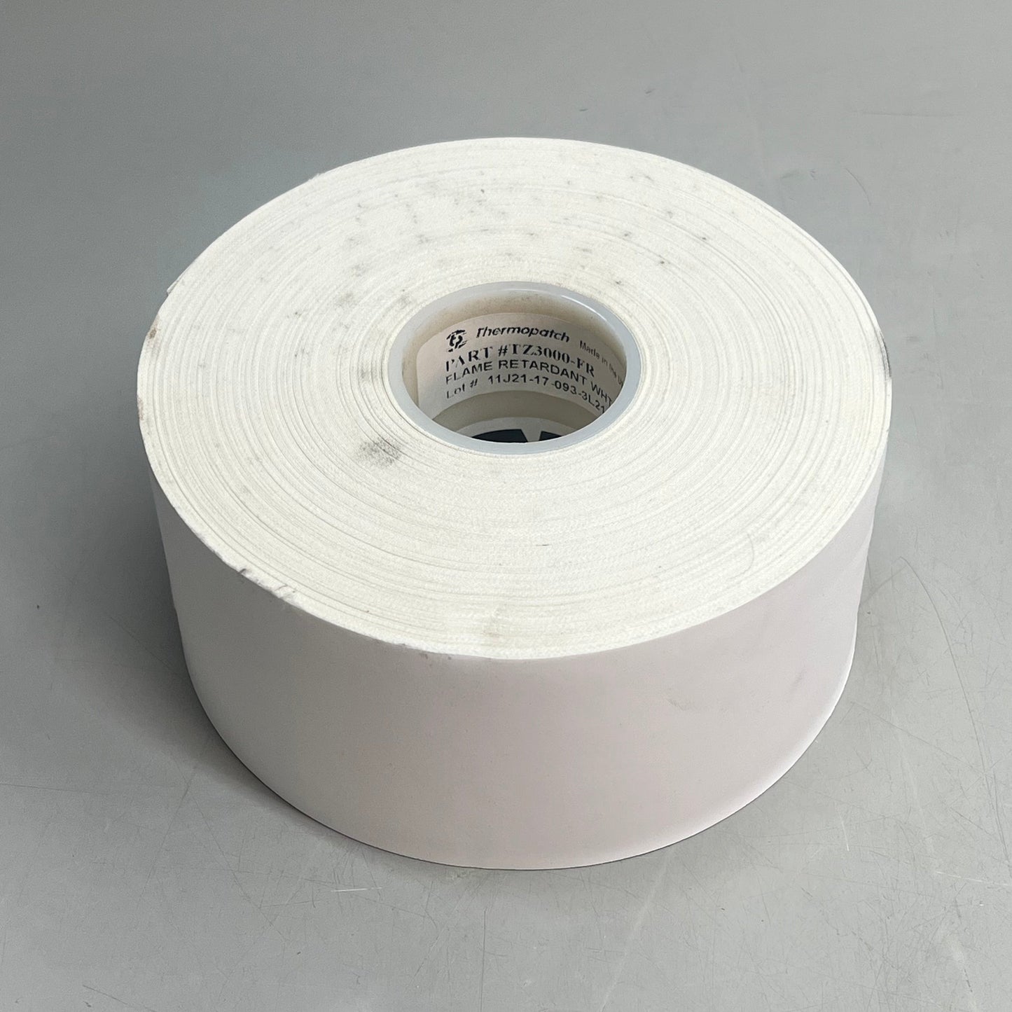 THERMOPATCH (2 PACK) Flame Retardant Labels & Ink 3" x 50 yds White TZ3000-FR