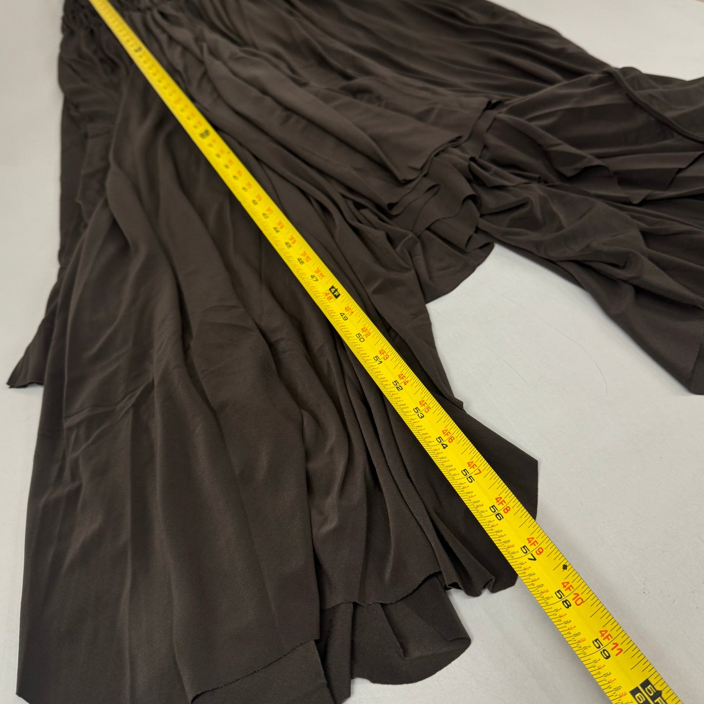 NORMA KAMALI Goddess Dress Unlined Women's Sz L/40 Chocolate KK3233PL292028