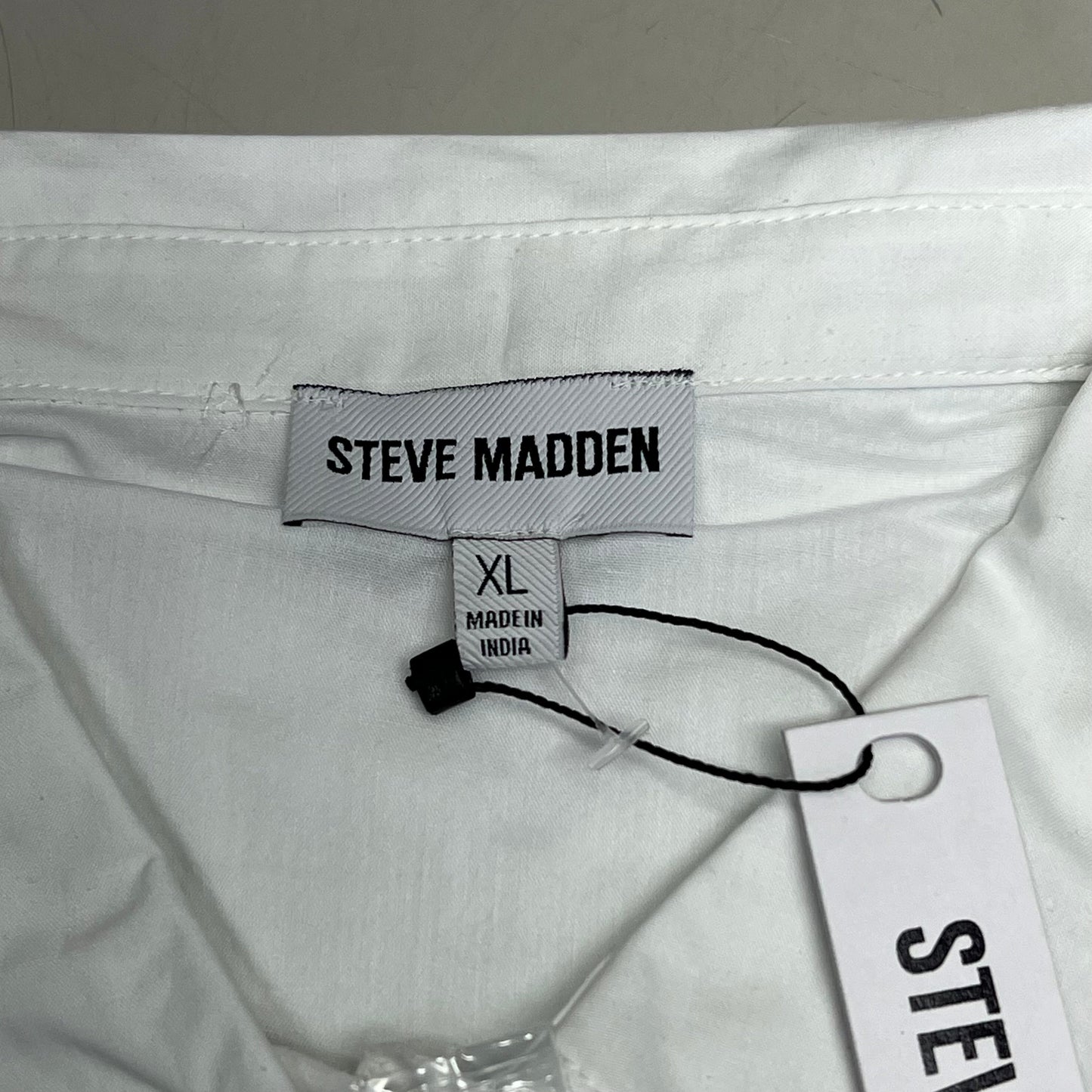STEVE MADDEN Fit & Flare Shirt Dress Long Sleeve Button Cuff Women's Sz XL Cloud