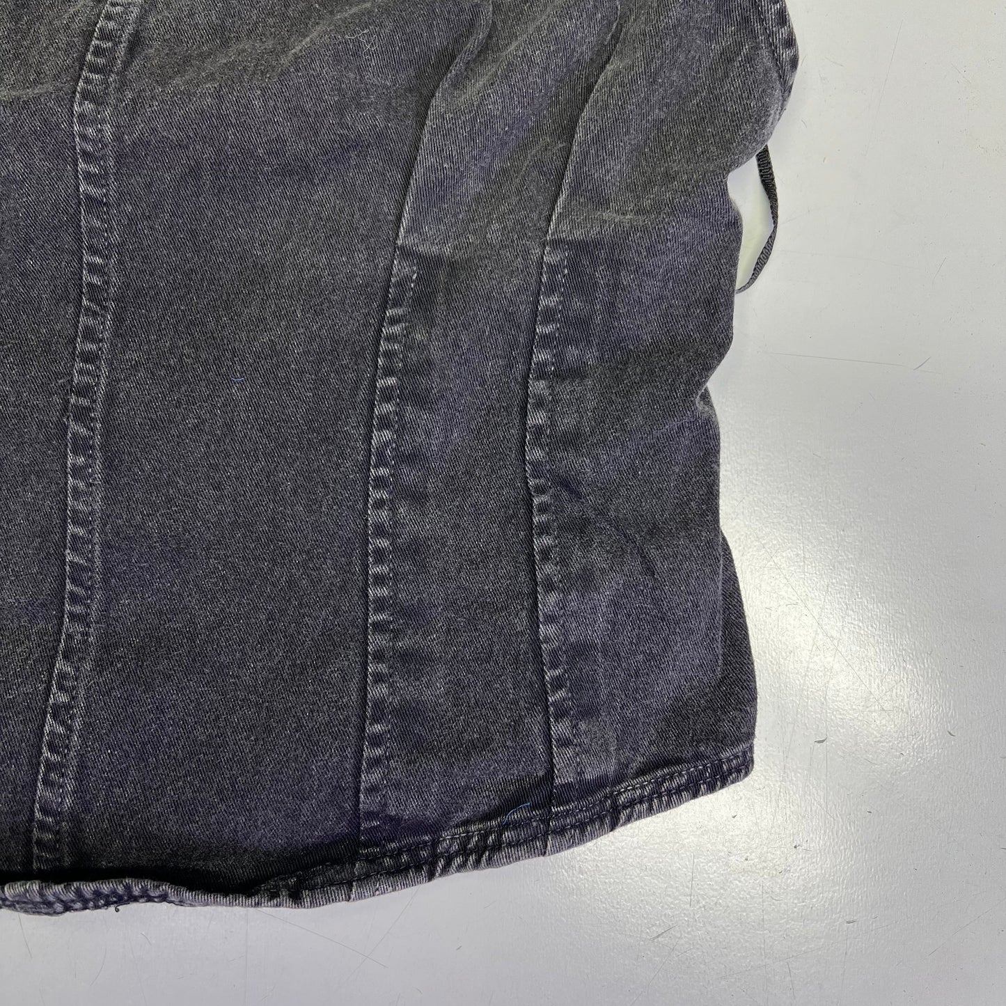 FREE PEOPLE 100% Cotton Louie Indigo Top Women's Sz M Black 98546724