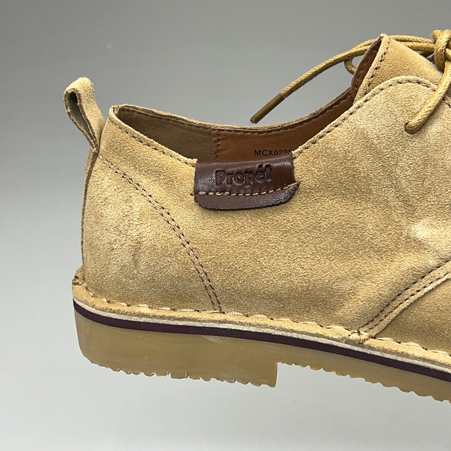 PROPET Finn Suede Oxford Scotchgard Treatment Men's Sz 11.5 M(D) Camel MCX022S