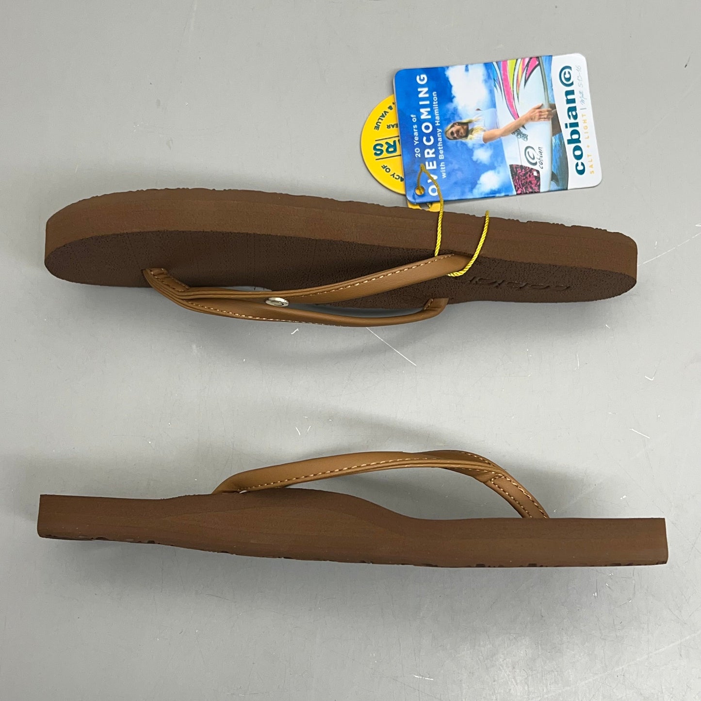 COBIAN Nia's Bounce 2 Synthetic Leather Sandals Women's Sz 6, EU 35.5 Tan NIA25-230-6