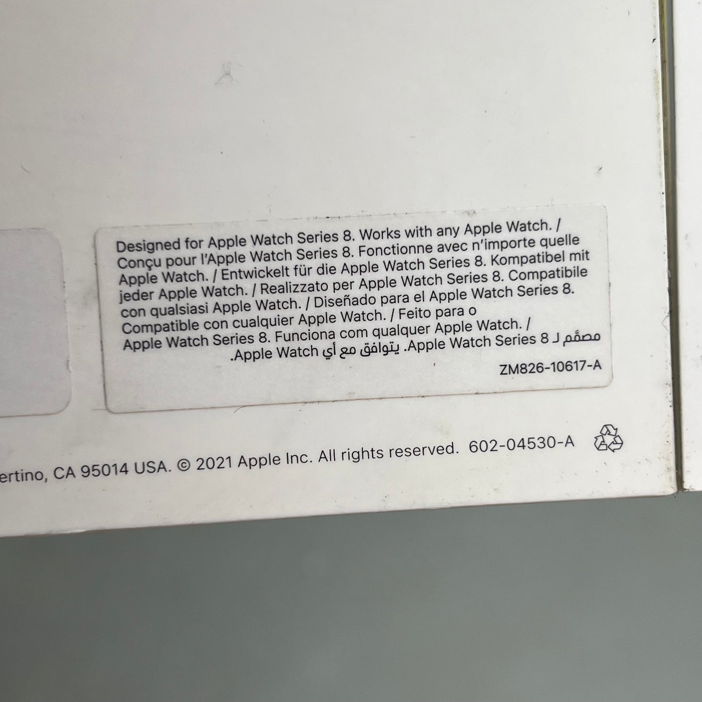 APPLE Watch Starlight Sport Band Soft & Durable S/M 41mm Tan 3L111AM/A (Return)