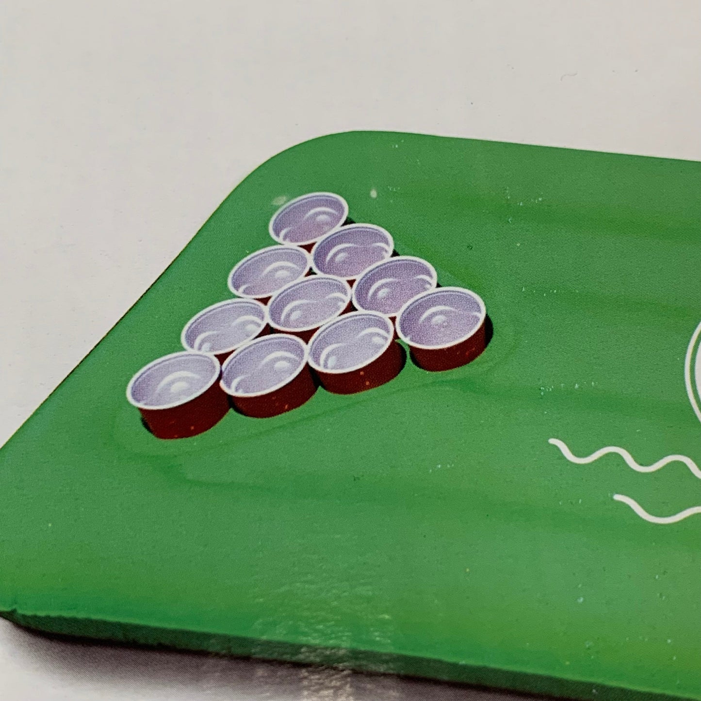 BIGMOUTH Floating Inflatable Party Pong 72"x30"x7" Green/White BM1737