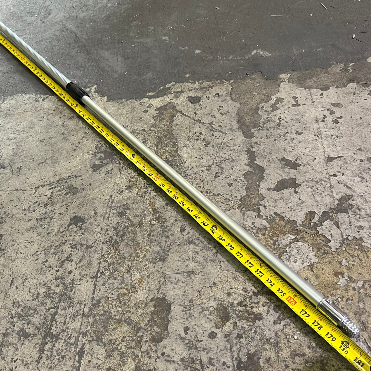 AJWHOLESALE Extension Pole 6.5' to 18', Silver & Black CHIB00127