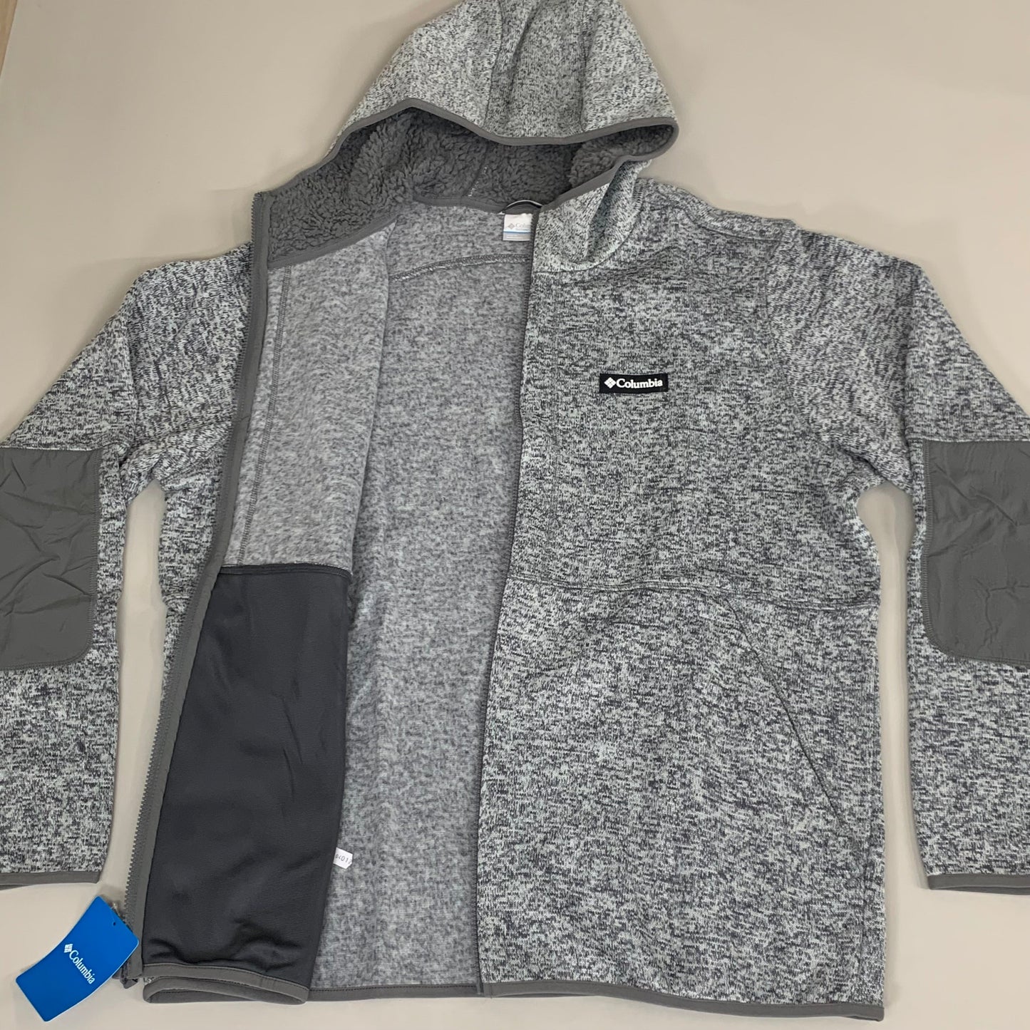COLUMBIA Sweater Weather Fleece Full Zip Jacket Men's Sz XL Heather Grey