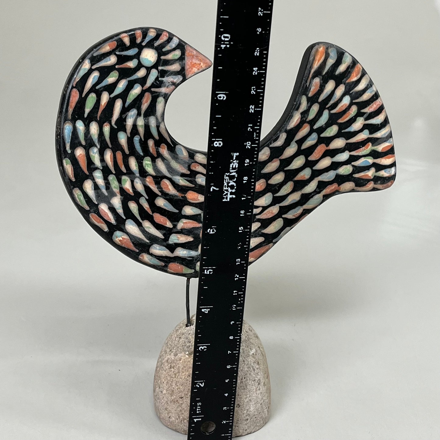 BLACK FOREST Set of 2 Clay Lenca Bird Desktop Decor