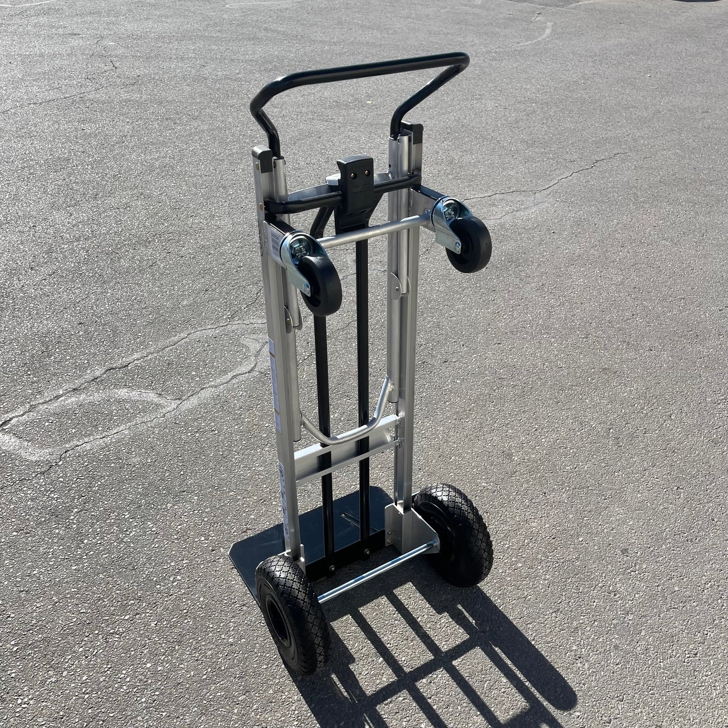 COSCO 2-In-1 Hybrid Handtruck Silver & Black 12204ASB1E