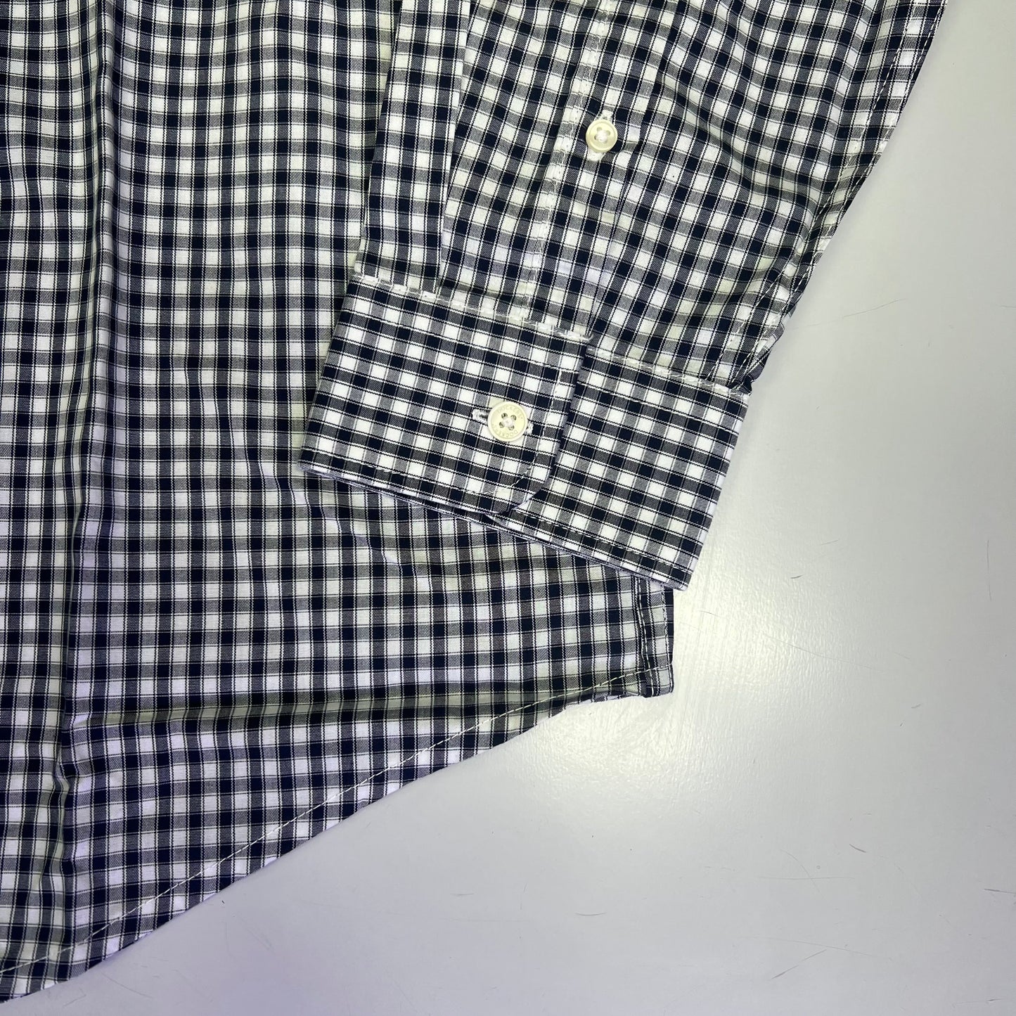 DOCKERS Signature Stain Defender Button Up Shirt Men's Sz XL Navy Blue A42520010