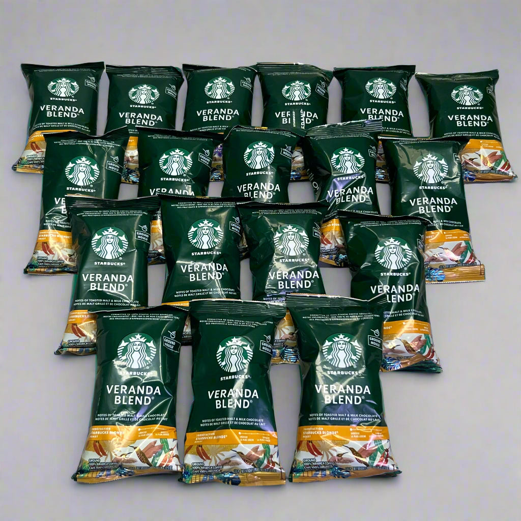 STARBUCKS (18 PACK) Veranda Blend Ground Coffee, Blonde Roas 2.5 oz Green 11137306 BB 12/25