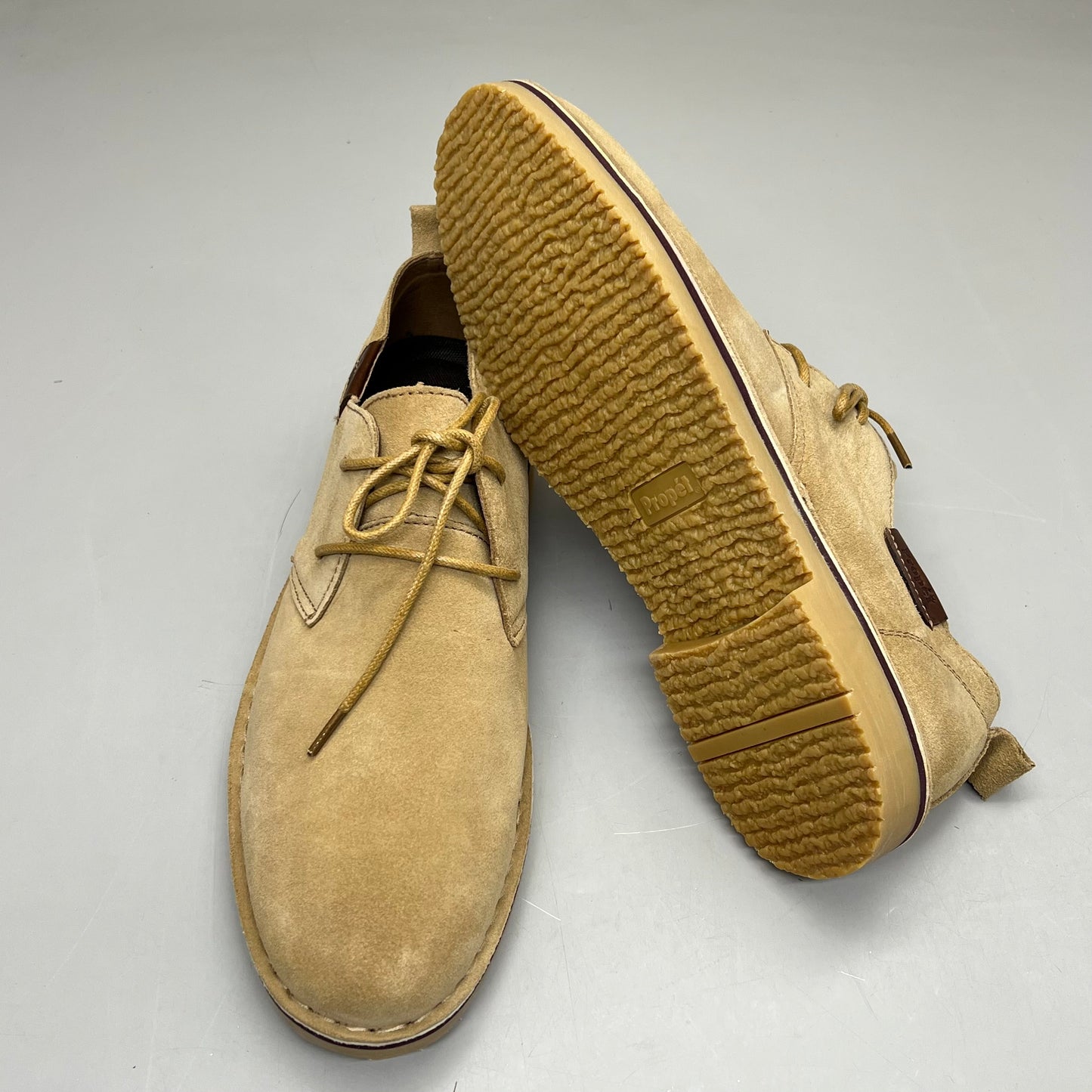 PROPET Finn Suede Oxford Scotchgard Treatment Men's Sz 11.5 M(D) Camel MCX022S