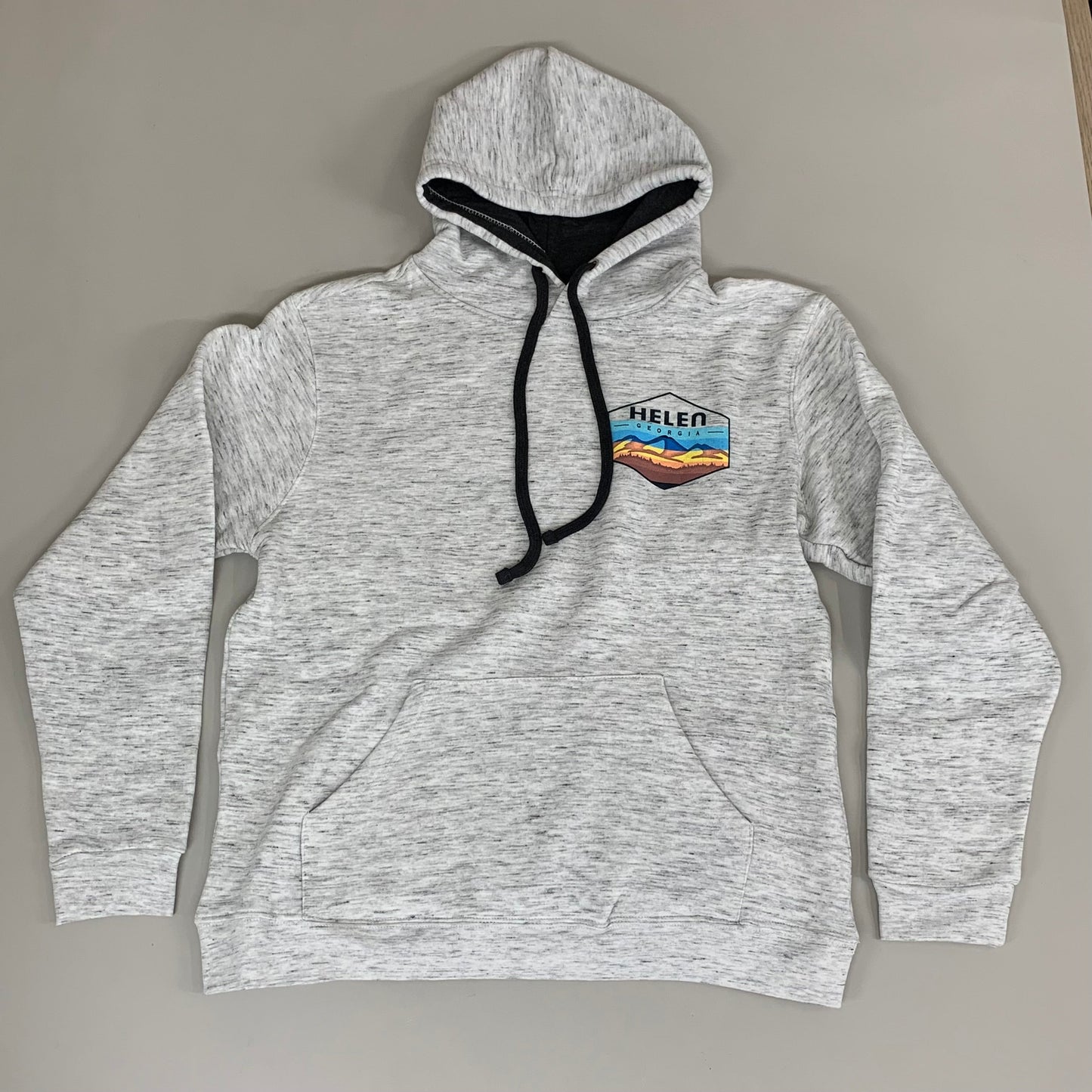 LONEROCK Helen Georgia Tie Hoodie Sz XL White/Grey