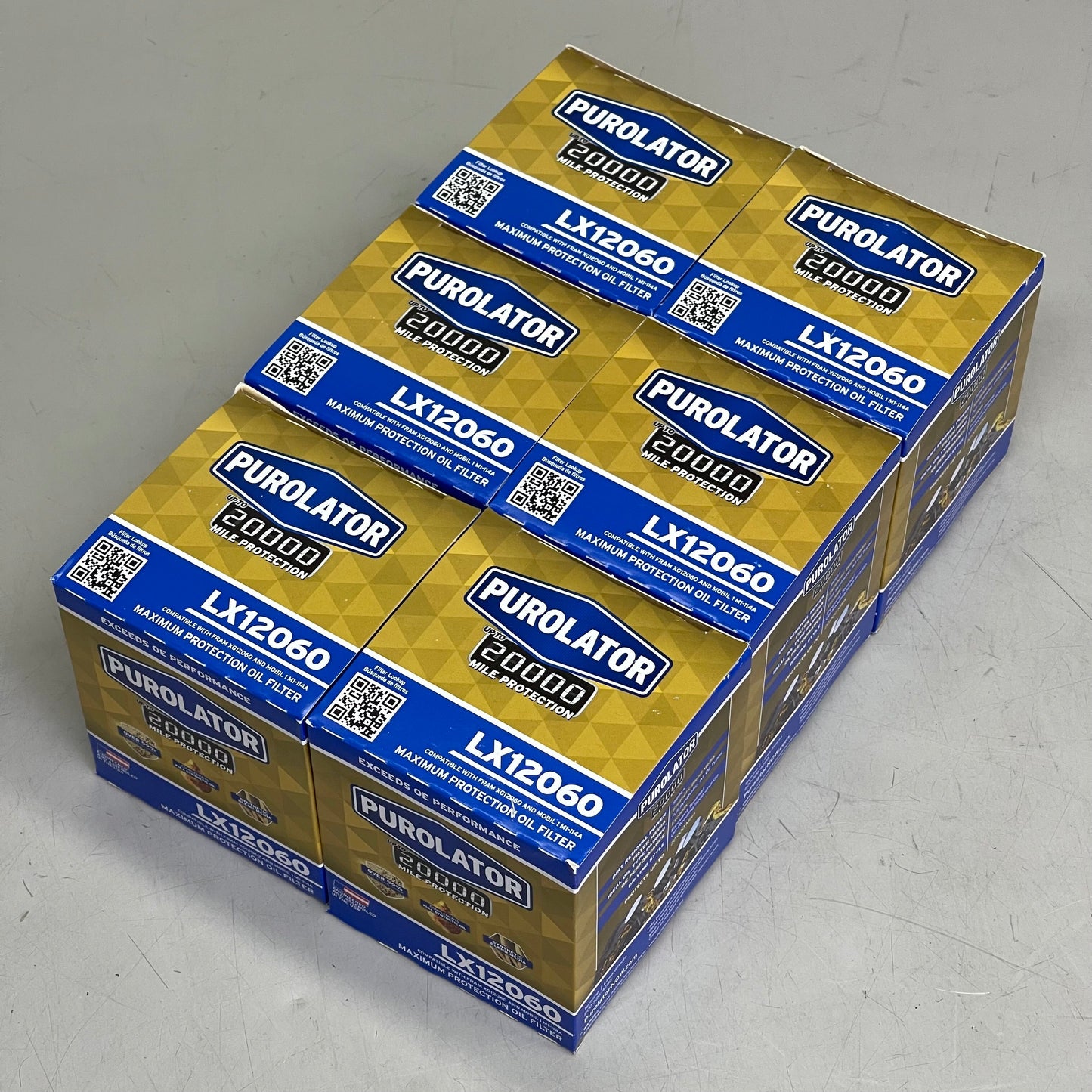 PUROLATOR (6 PACK) Maximum Protection Oil Filter 20000 Miles LX12060