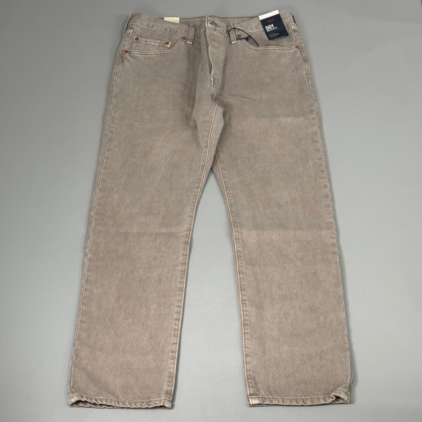 LEVIS 501 Original High Rise Straight Leg Jeans Women's Sz 32x30 Tan 125010525