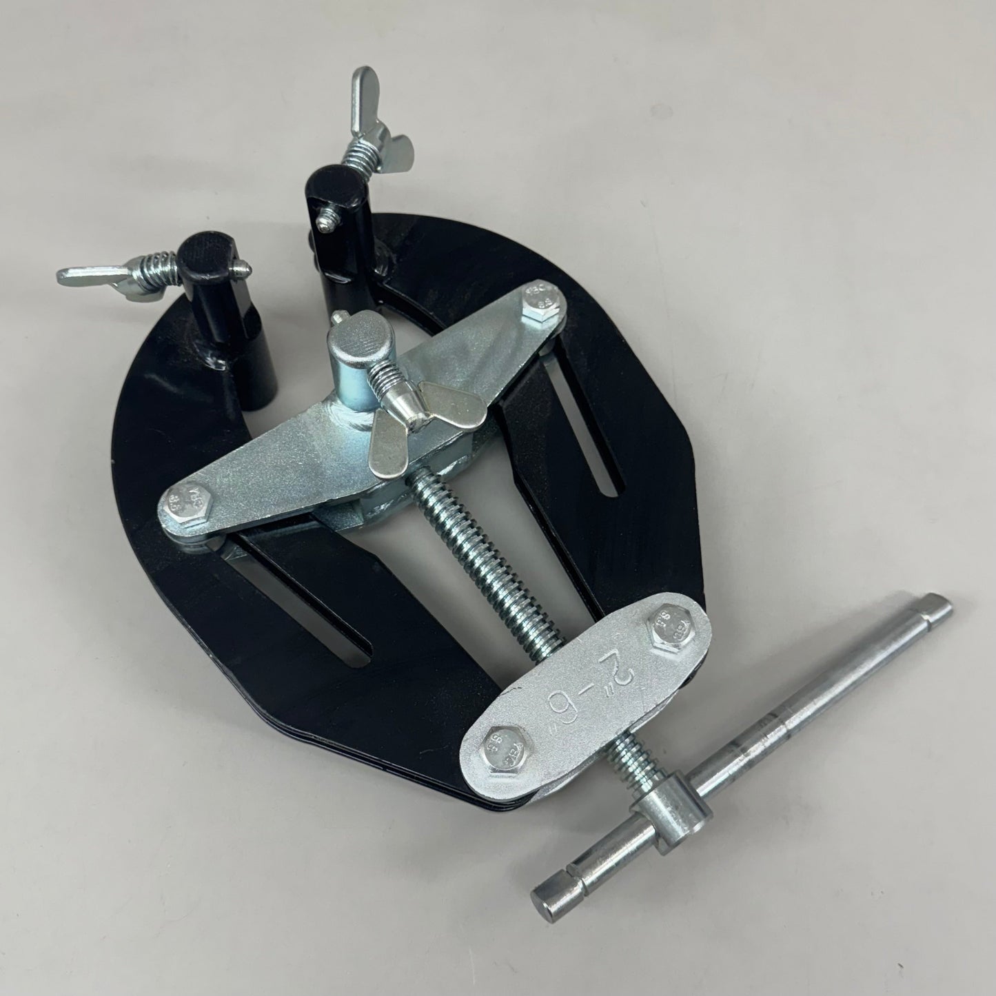 SAWYER MFG Qwik Clamp For Hi-Lo Fittings,Tees & Flanges 2"-6" Pipe Black/Chrome