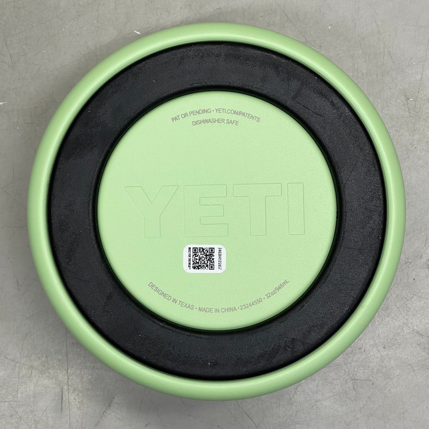 YETI Boomer Dog Bowl *HAS "CINTAS" Branding* 4 Cup (32 oz) Key Lime 4550