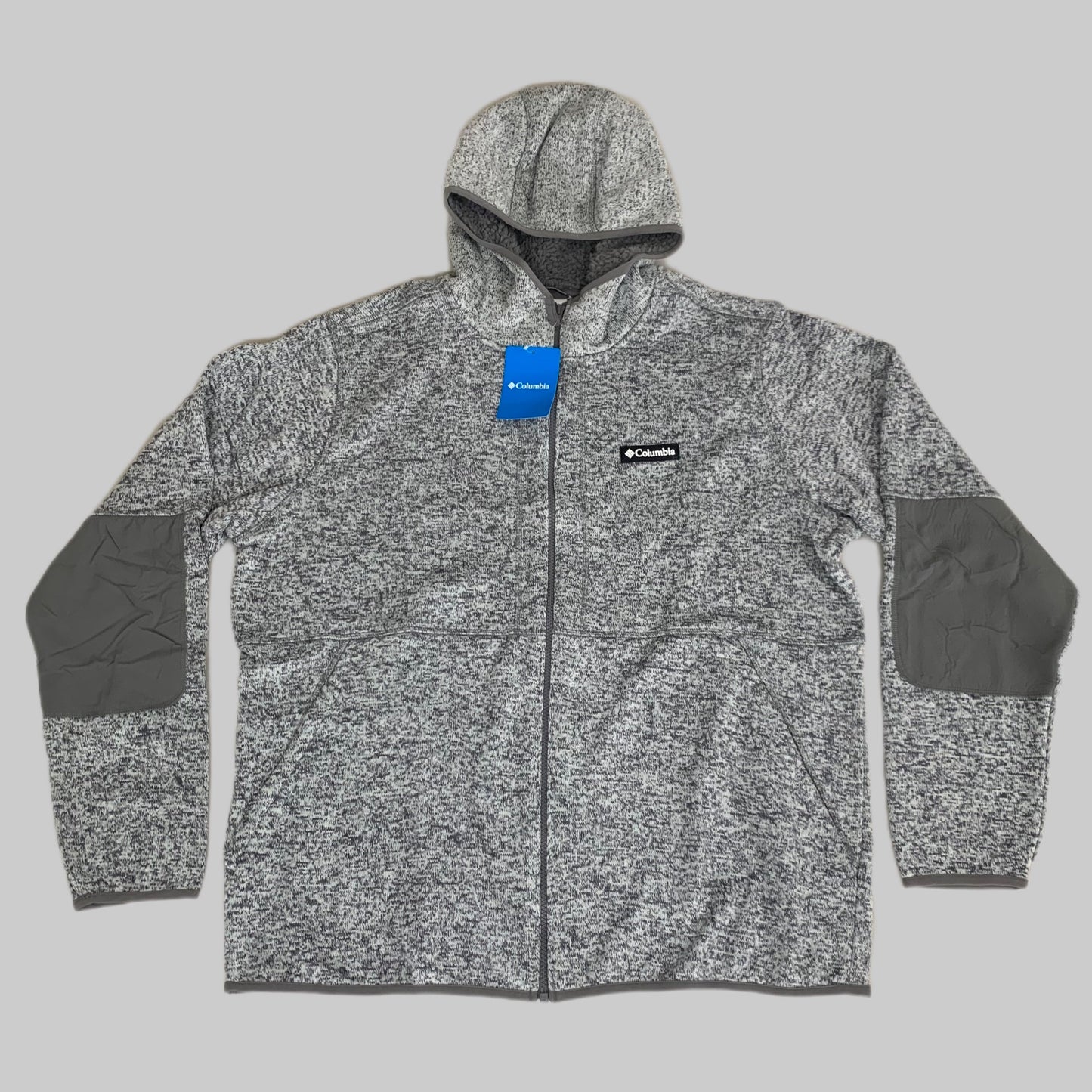 COLUMBIA Sweater Weather Fleece Full Zip Jacket Men's Sz XL Heather Grey