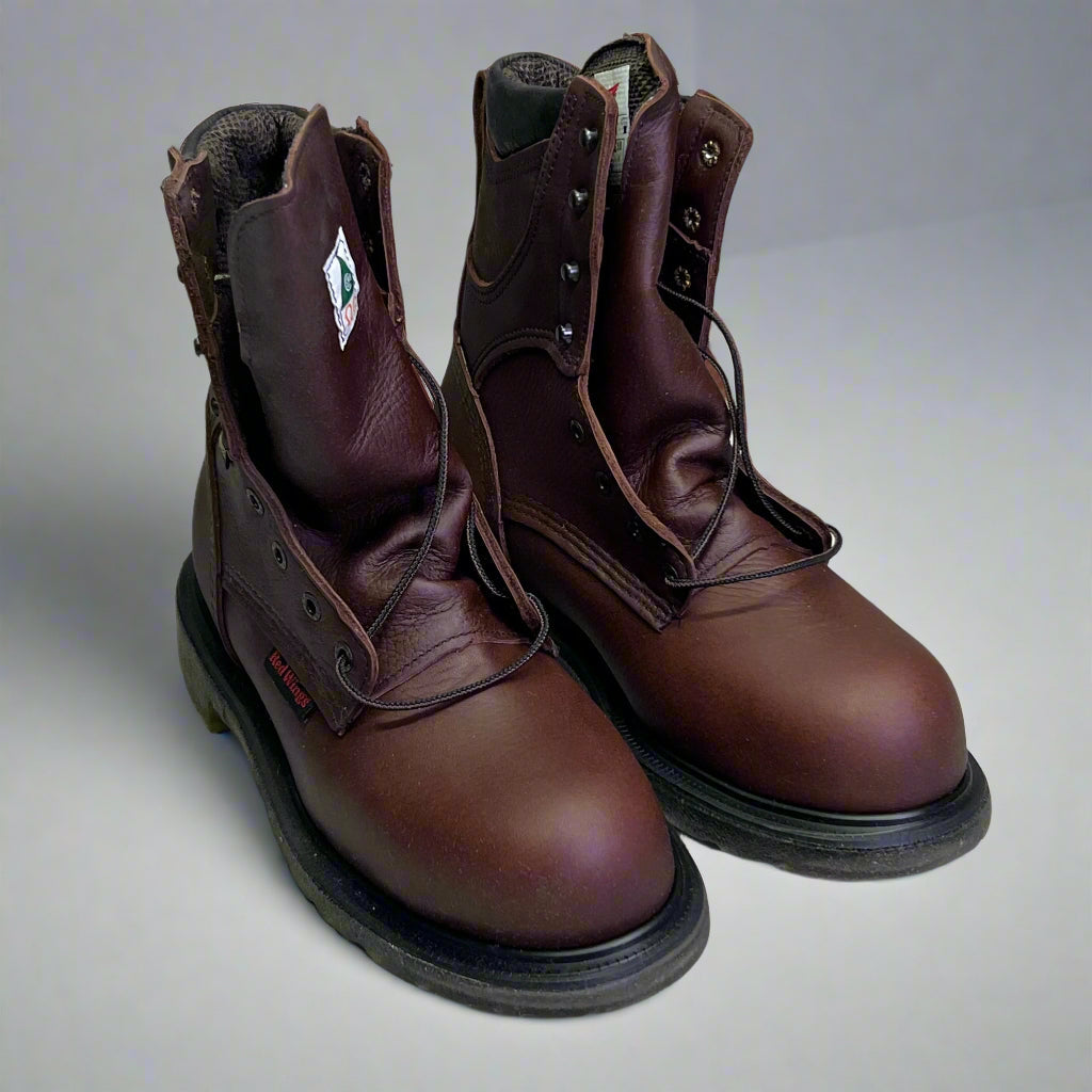 RED WING SHOES Men's Sz 9 Insulated, Waterproof CSA Safety Toe Boot, Brown 2412 (New Other, Dirty Box)