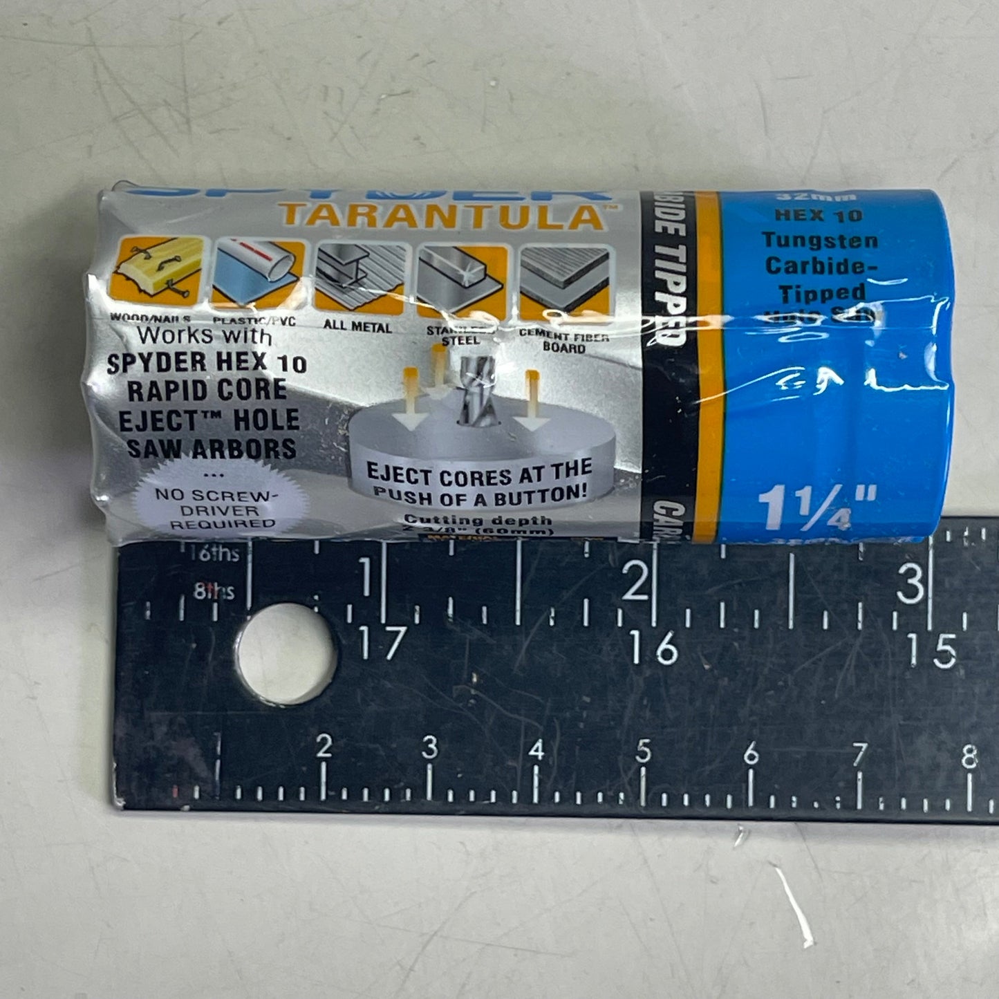 TARANTULA Spyder Carbide Tip Hole Saw 1-1/4" Black 600899