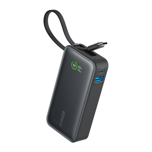 Anker Nano Power Bank (30W, Built-In USB-C Cable)