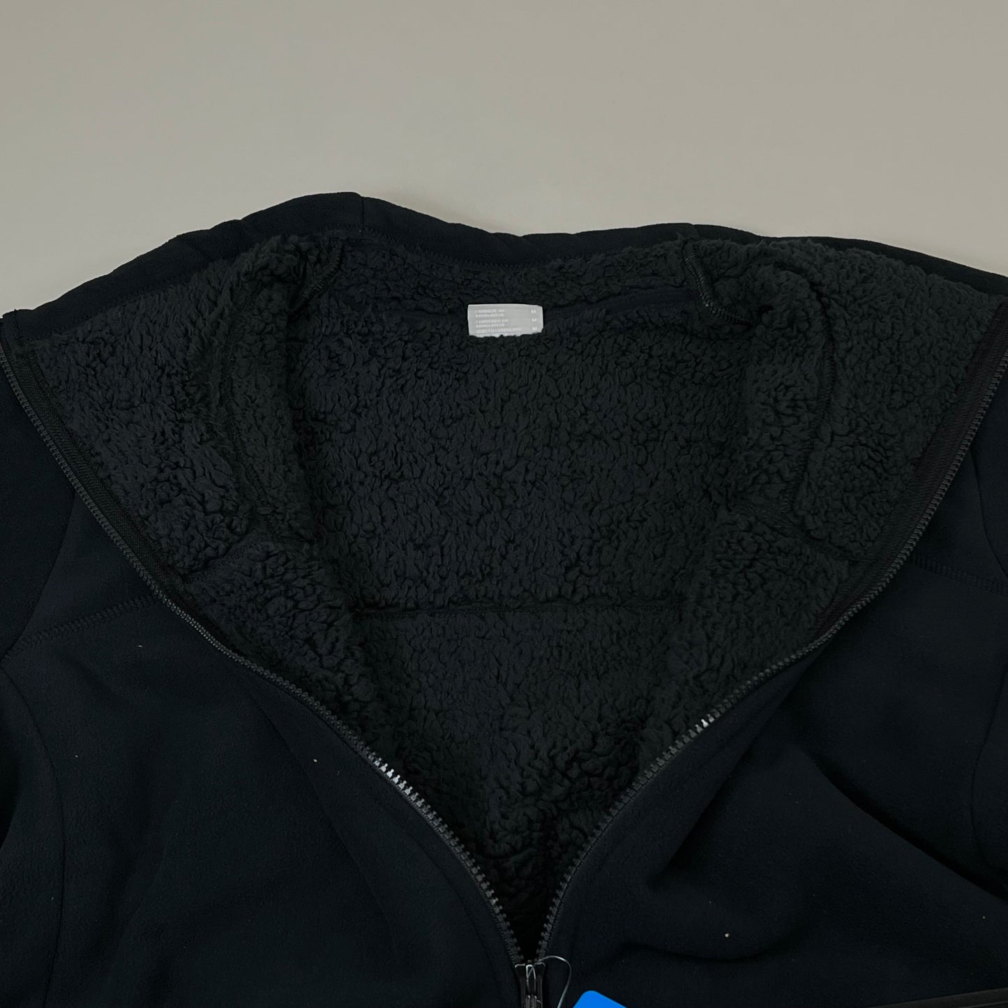 COLUMBIA WinterPass Full Zip Fleece Hip Length Jacket Mens Sz M Black 1909121011