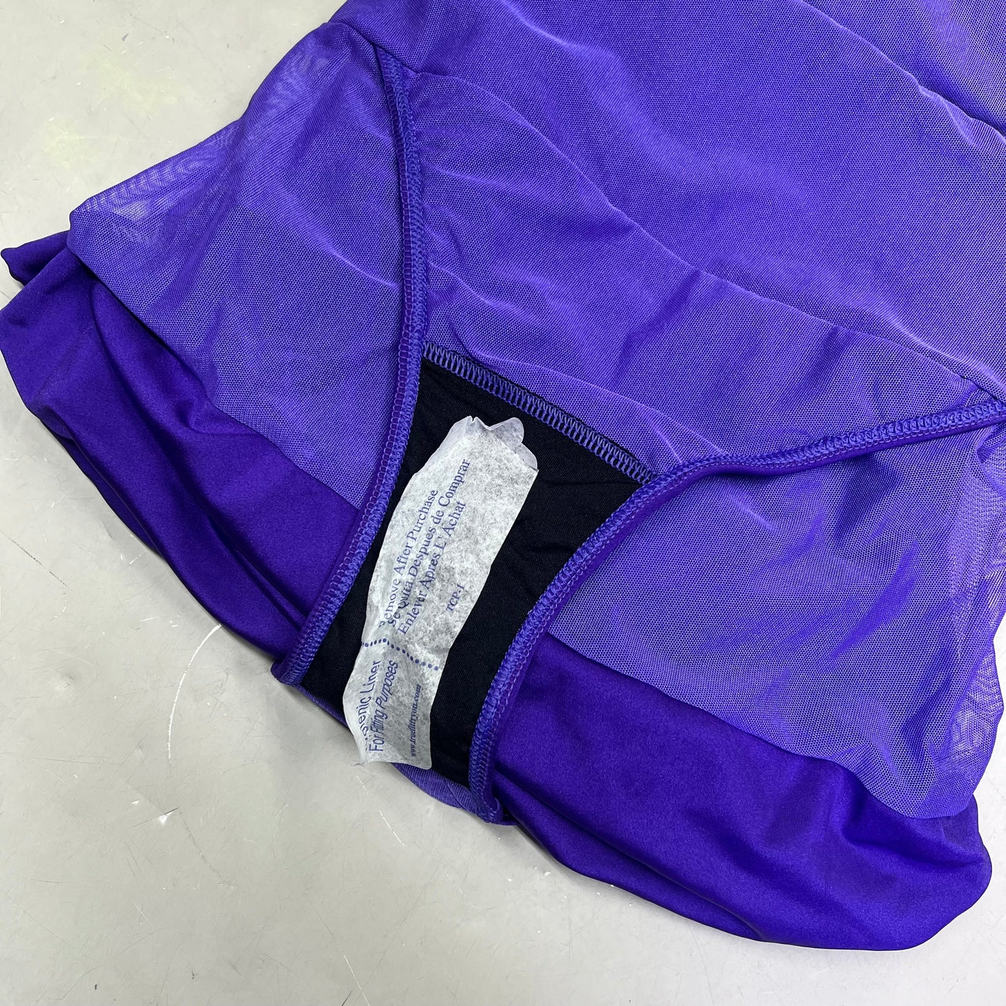 KIYONA Crossover Strap Ruched Built In Bra 1 Piece Swimsuit Women's Sz 0 Purple
