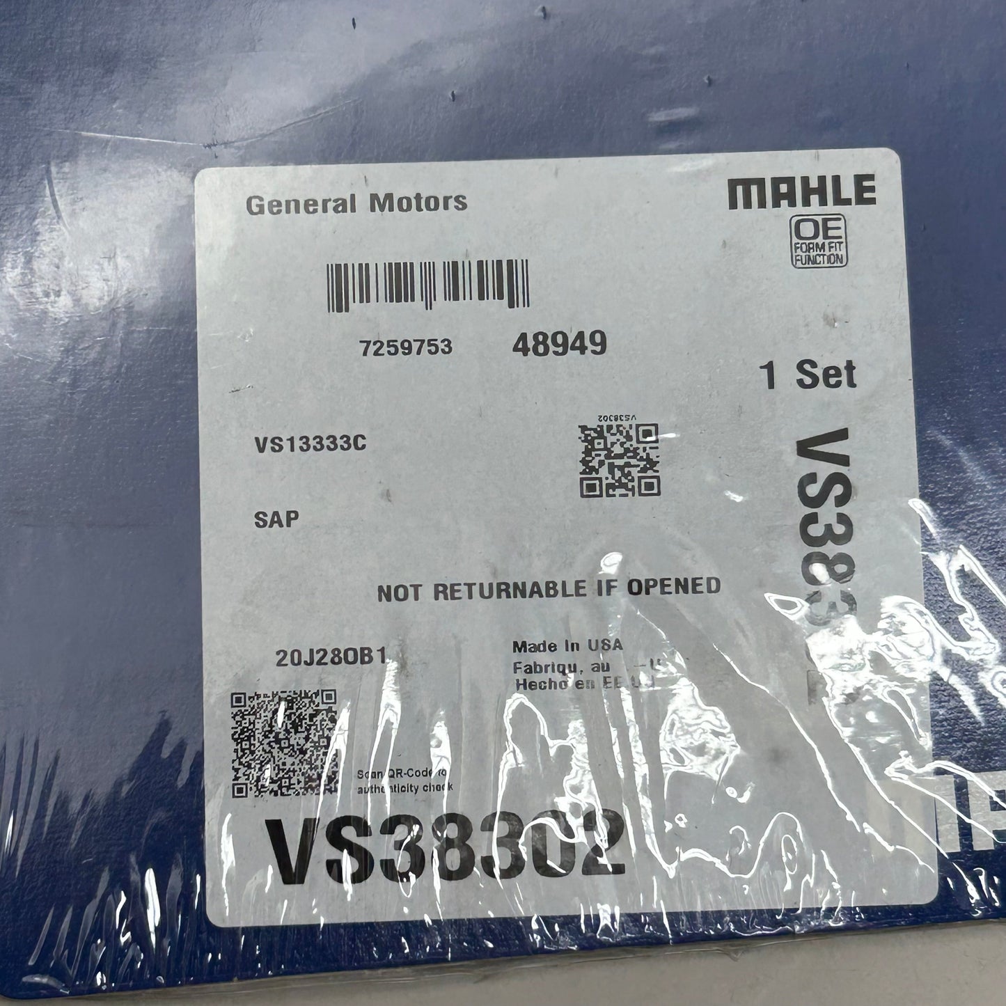 MAHLE Valve Cover Gasket Replacement Set For Cadillac  VS38302