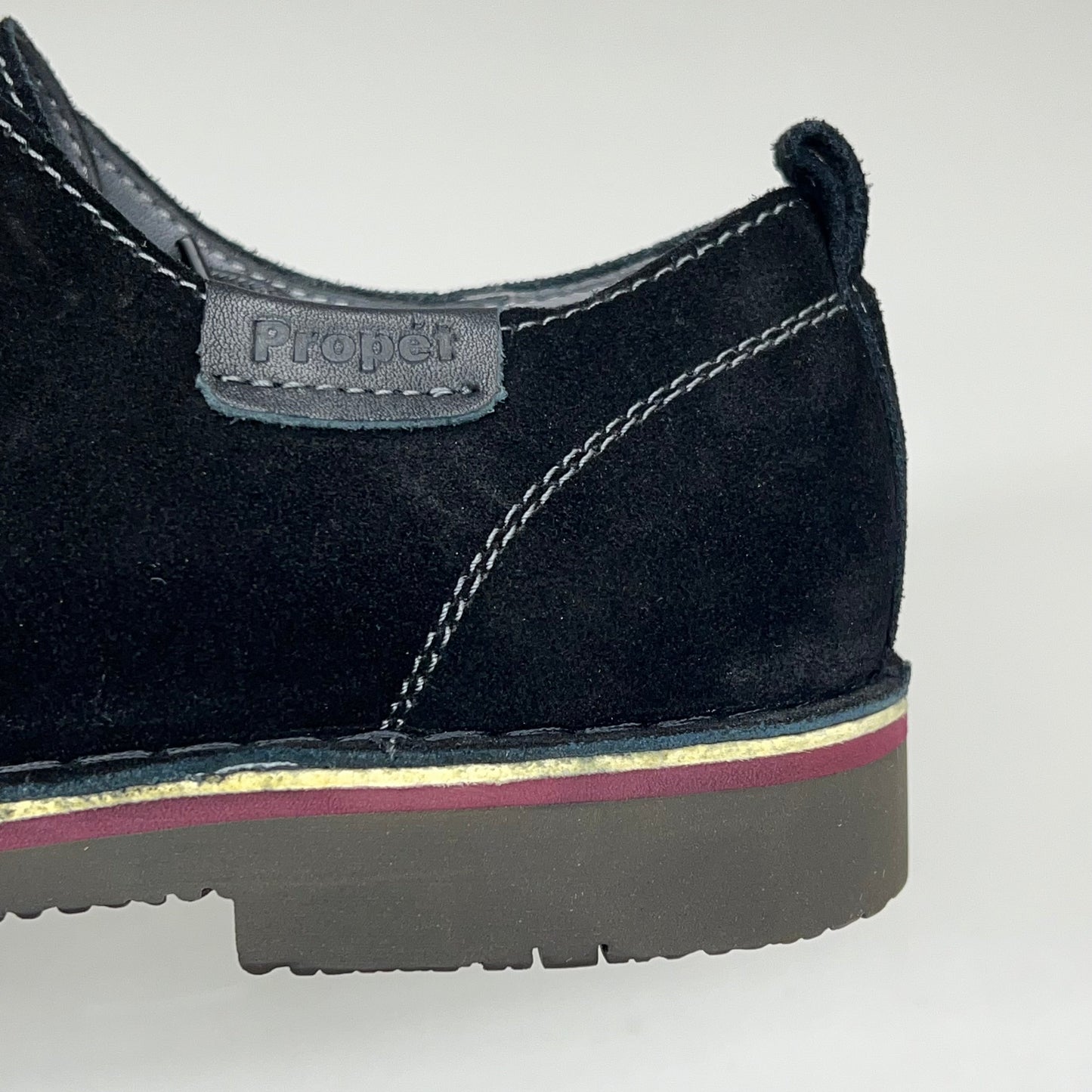 PROPET Finn Suede Oxford Scotchgard Treatment Men's Sz 11.5 X(3E) Black MCX022S