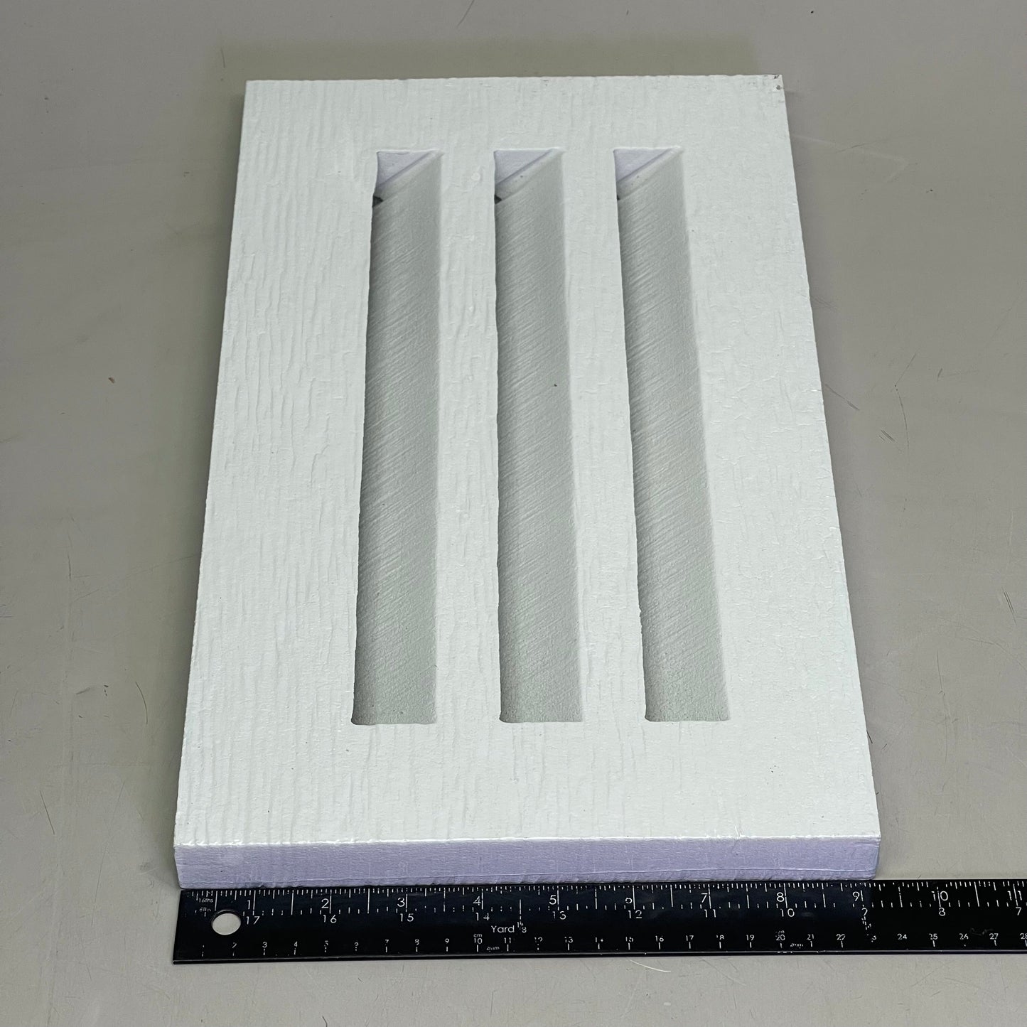 PORTLANDPRODUCTS (10 PACK) Rustic House Vent O/D 9.25" x 16" with 1" x 12" Slots Arctic White AWR408HV