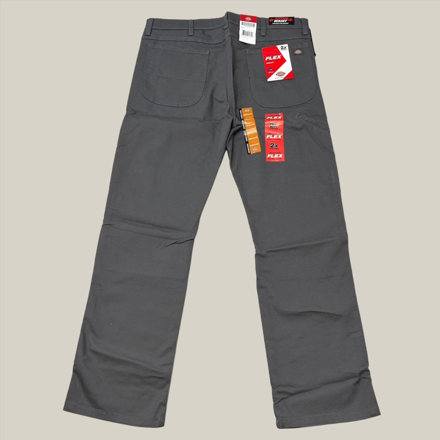DICKIES Flex Regular Fit Double Knee Pant Mns Sz 40X30 Stonewashed Slate DP903SSL
