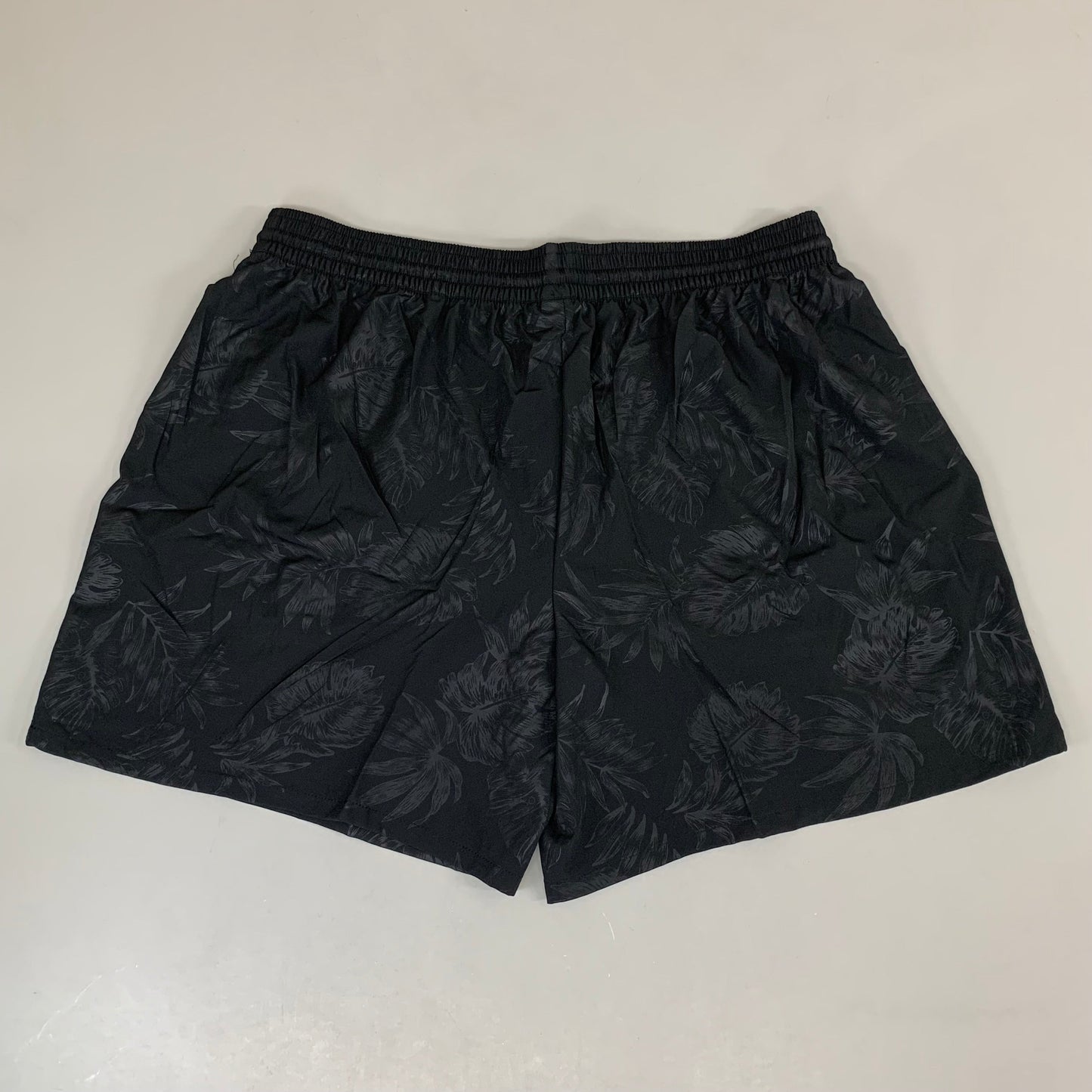 RAYA SUN Stretch Swim Style Shorts W/ Flower Design Women's 3X Black/Gray