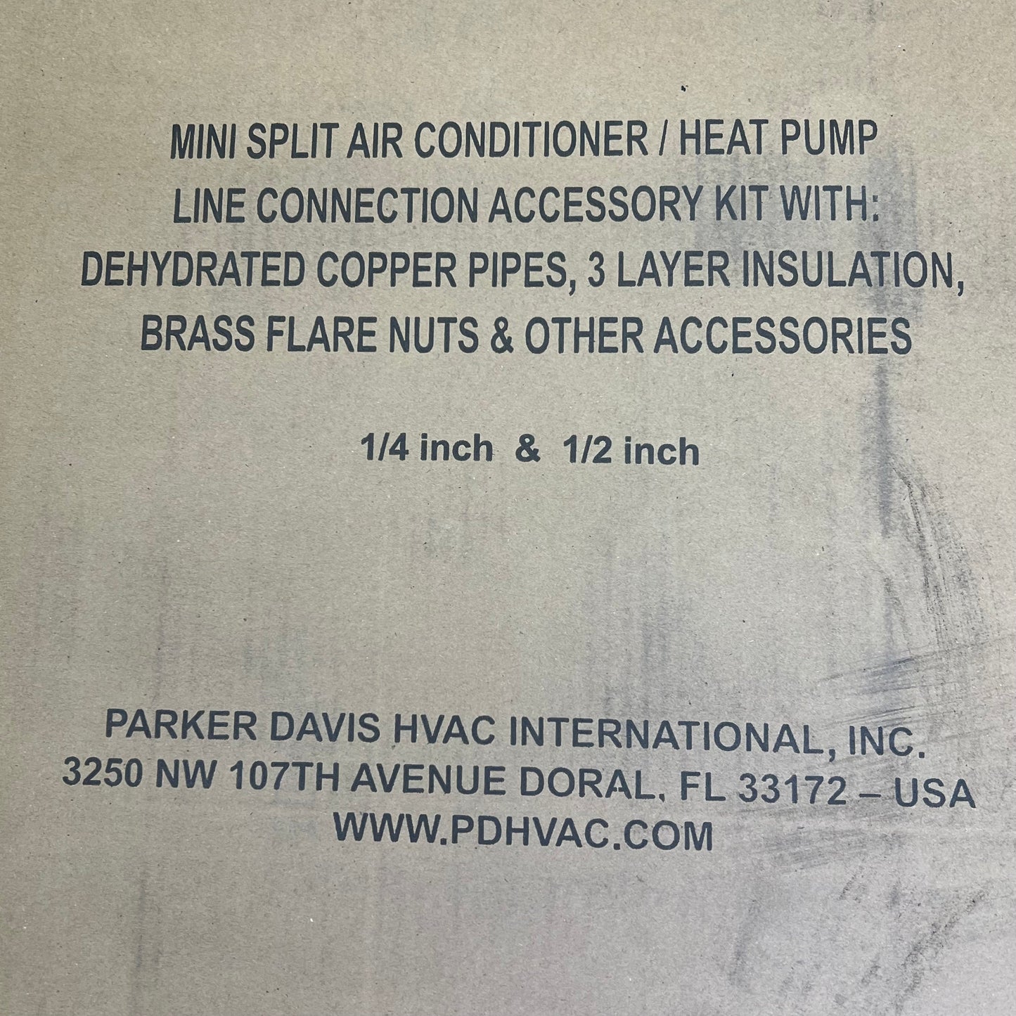 PIONEER Copper Piping Line Kit For Mini Split Installation 16' PKW-1/4-1/2-16
