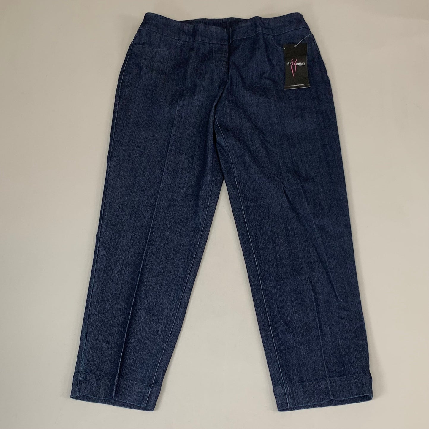 MULTIPLES Ankle Pants Petite Women's Sz 12 Denim M2623P