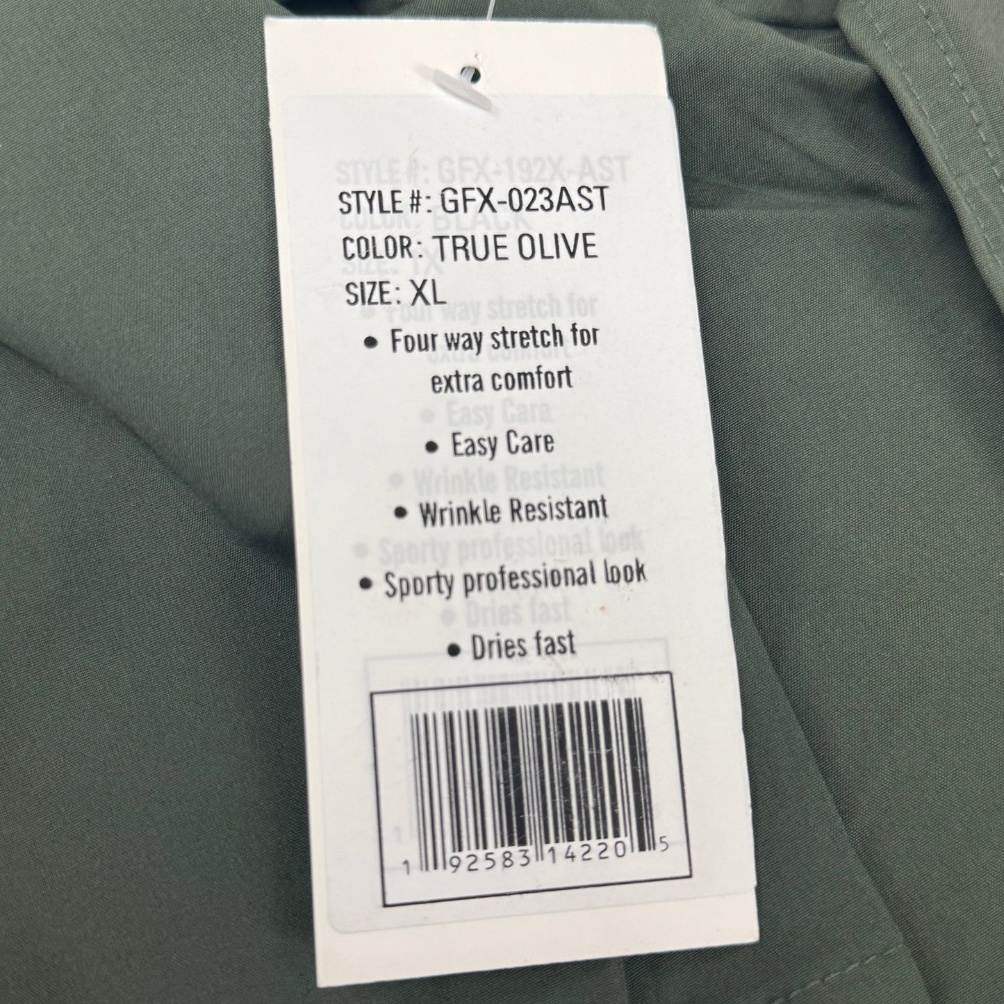 GREEN TOWN 4 Flex Scrubs Jumpsuit Cinch In Waist Women's Sz XL Olive GFX-023AST