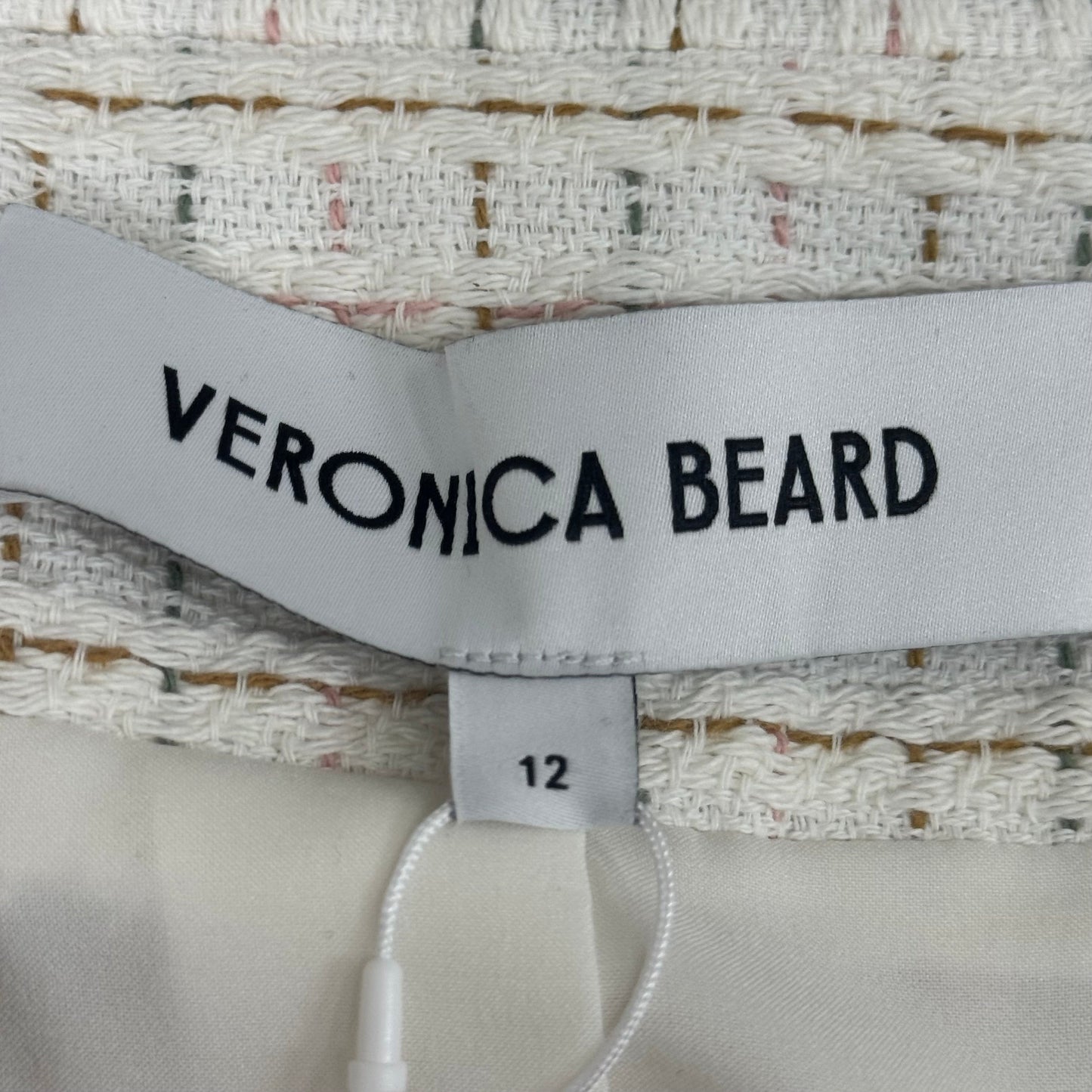 VERONICA BEARD Women's Diego Dickey Jacket Sz-12 Ivory/Multi 2406TW651509