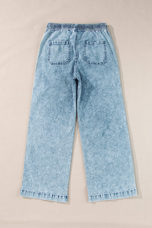 Yamileth Waistband Loose Straight Pants