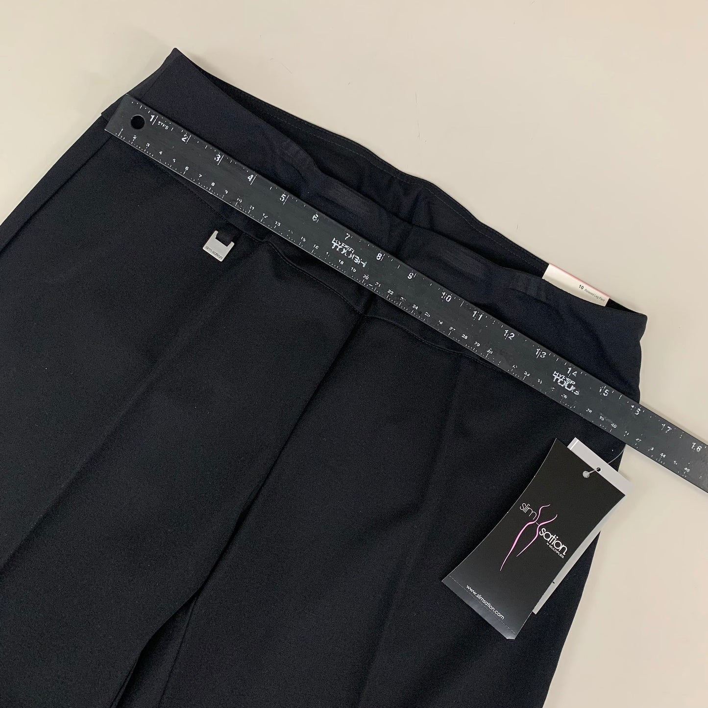 MULTIPLES Relaxed Leg Pant Petite Women's Sz 10 Black M48716PM