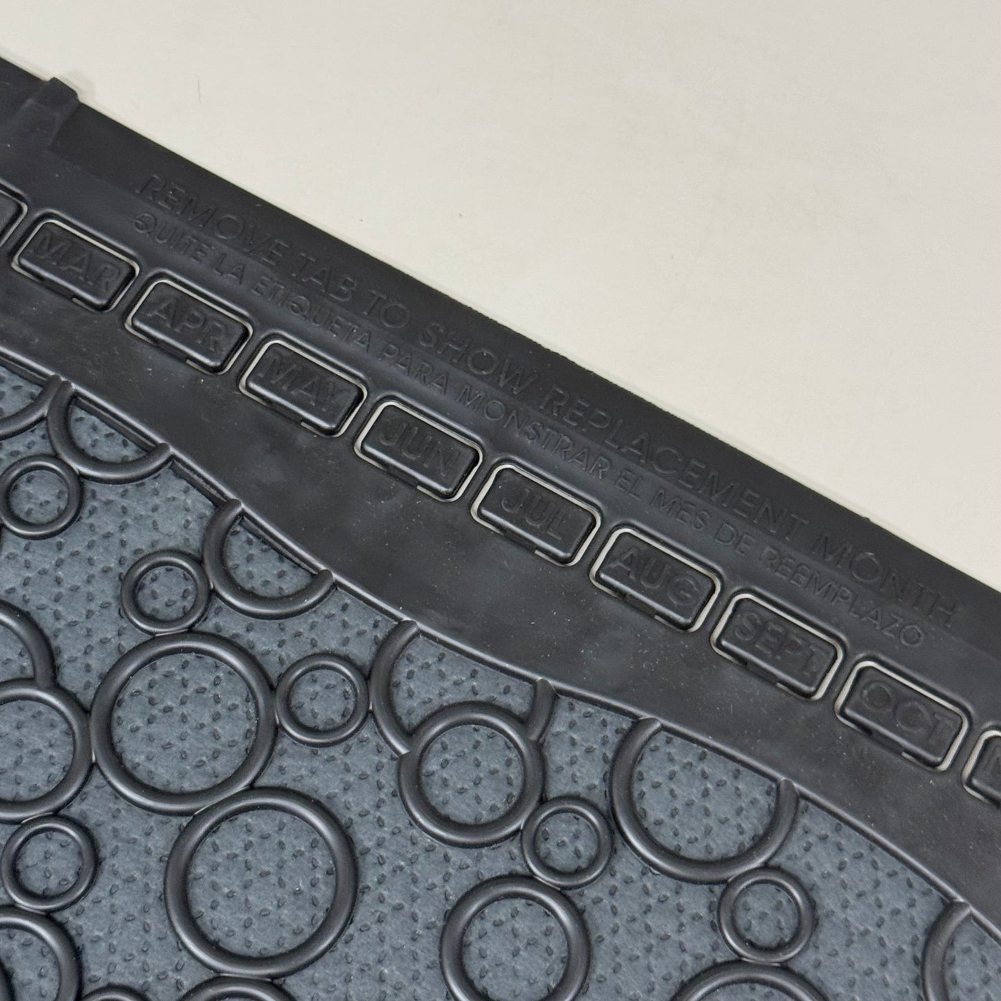 BOARDWALK (6 PACK)Urinal Mats 2.0 Include Month Markers for Replacing 17.5"x20"