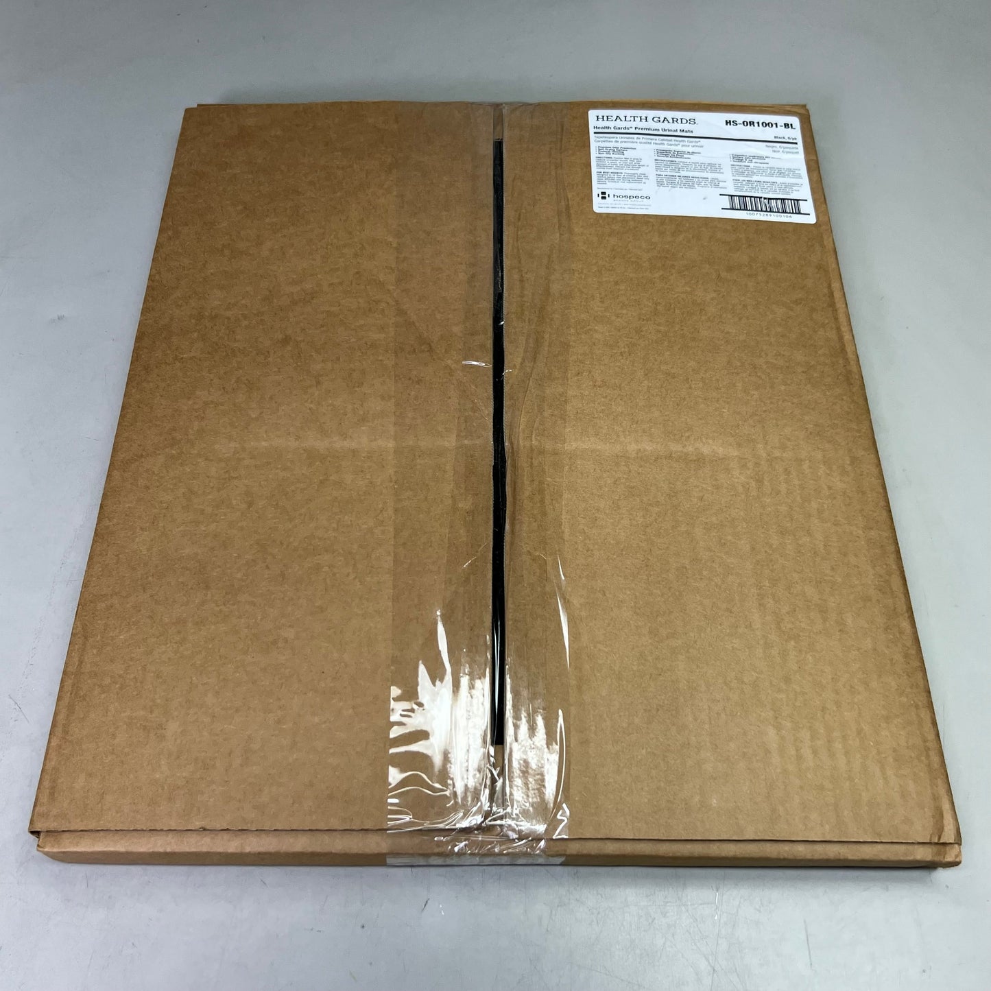 HEALTH GARDS (6 PACK) Premium Urinal Mats Sz 20" L X 17" W, Black HS-OR1001BL