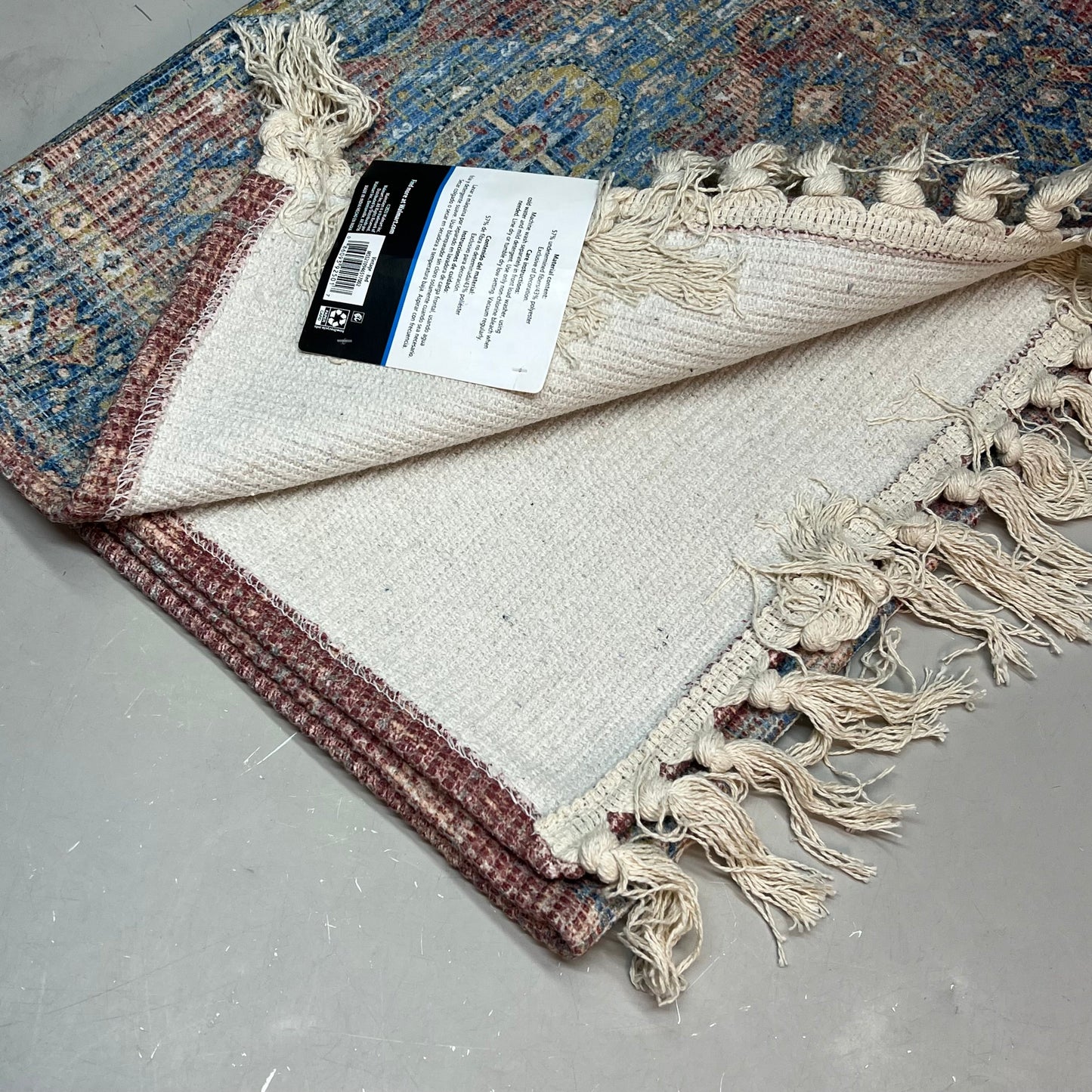 MAINSTAYS (2 PACK) Indoor Polyester Runner Rug 20"x60" Vintage Red MSS2100946517002