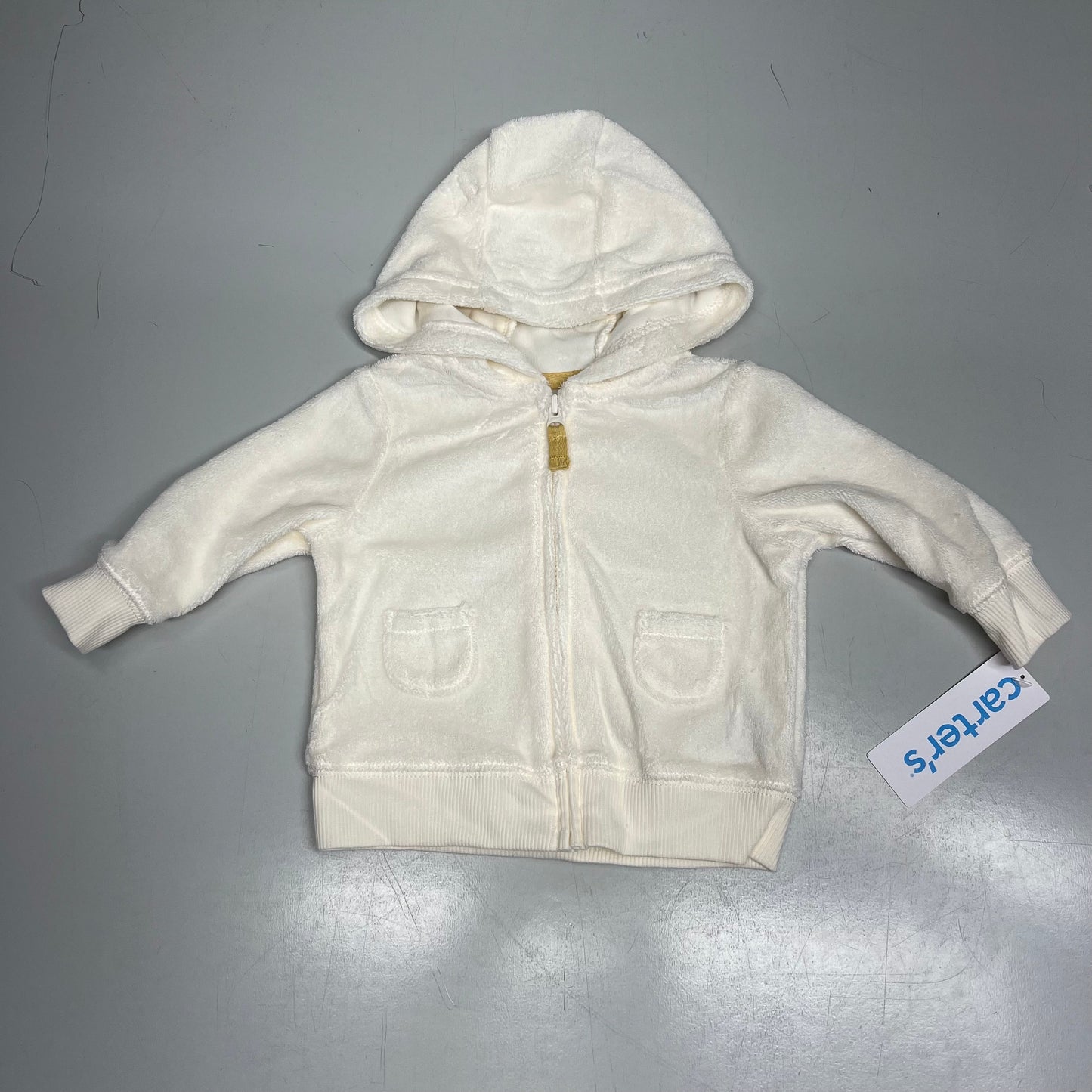 CARTERS (SET OF 3) Soft Duck Little Cardigan Set Baby's Sz 3M White/Orange