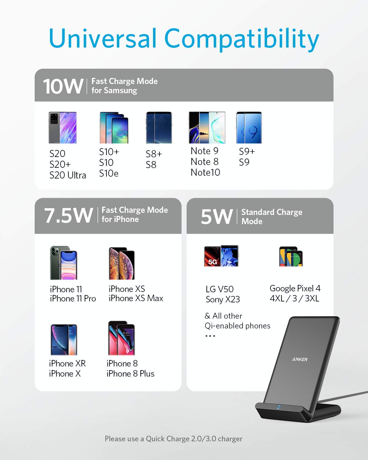 Anker <b>313</b> Wireless Charger (Stand)