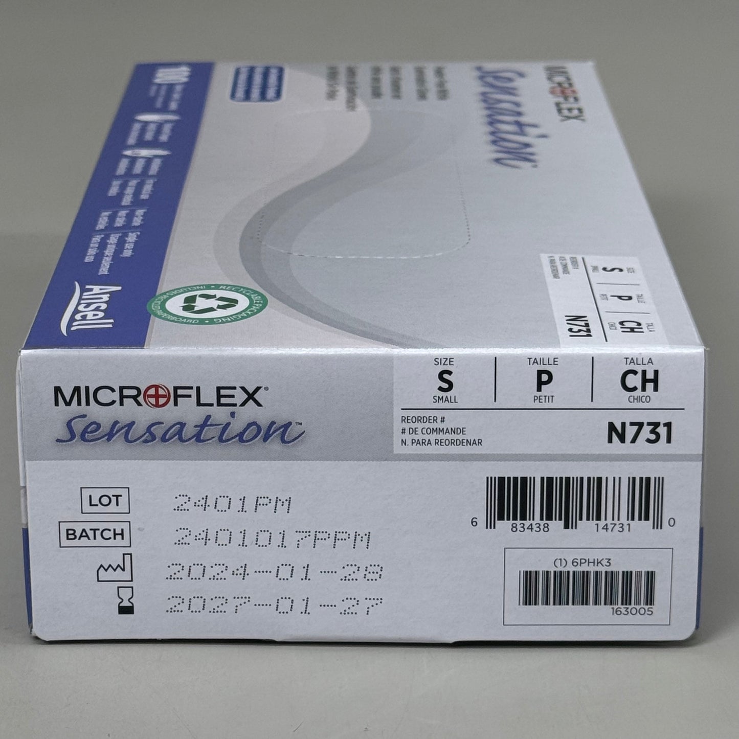 MICROFLEX(10 PACK, 1,000 GLOVE TOTAL)Powder-Free Nitrile Examination Gloves Sz S