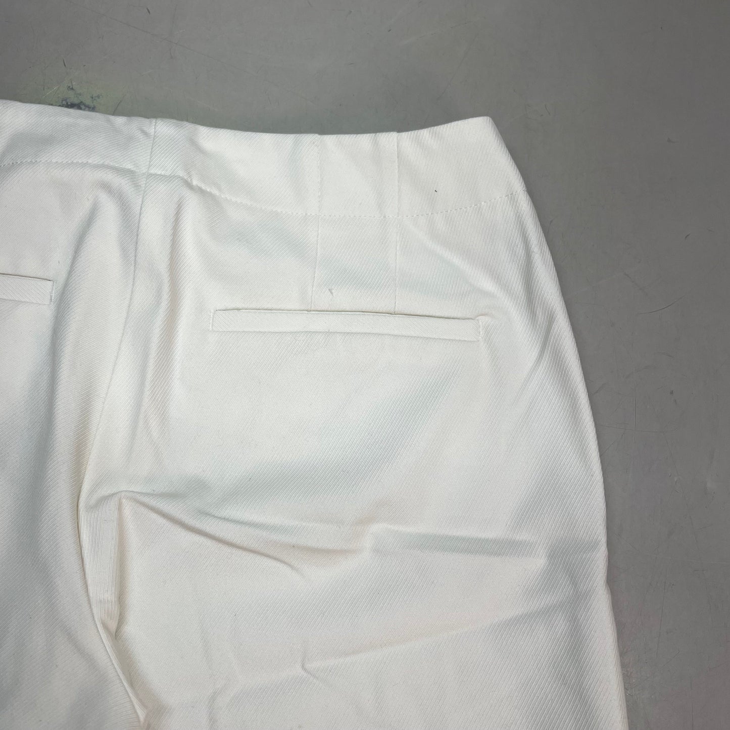 CHICOS Lightweight Straight Wide Leg Pants Women's Sz 0.5 White/Crème