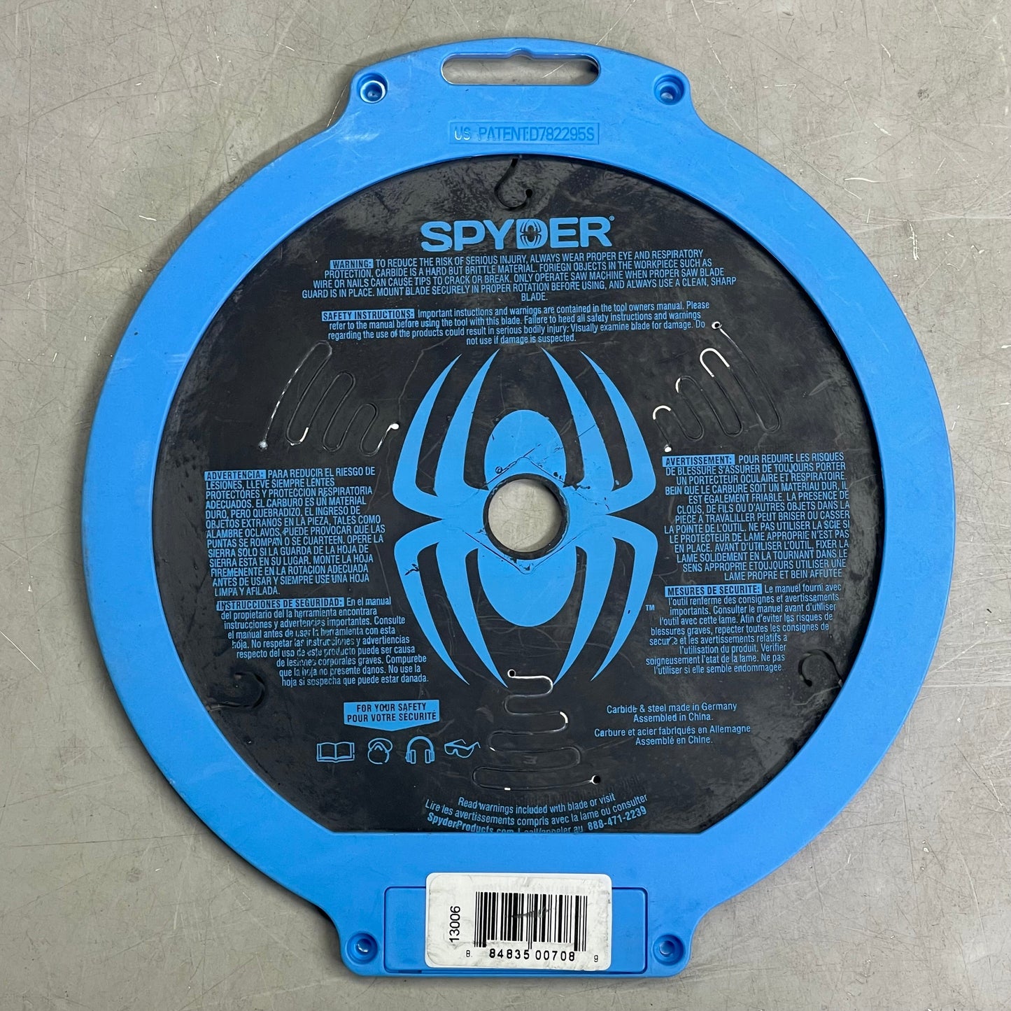 SPYDER Tarantula Demolition Circular Saw Blade 24-Tooth, 7-1/4" Black 13006