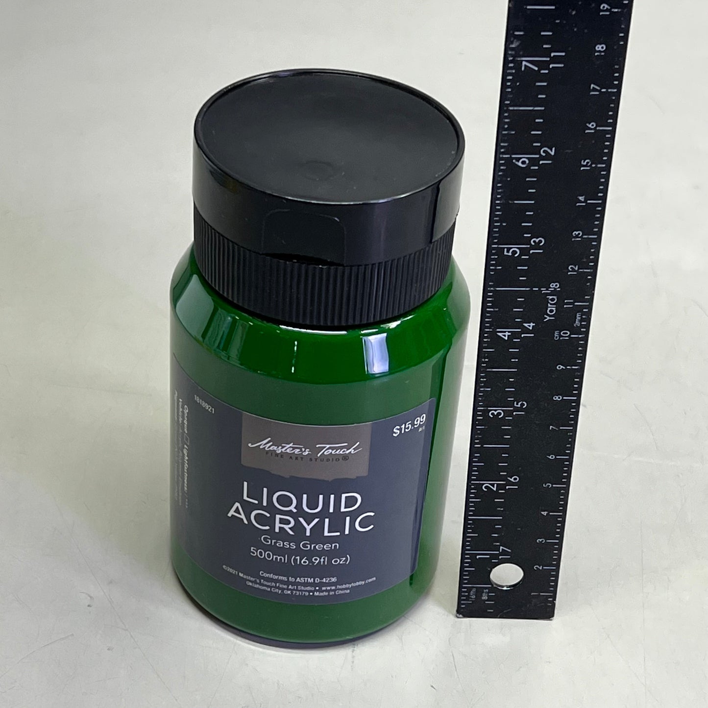 MASTERS TOUCH (2 PACK) Liquid Acrylic Artist Paint 16.9fl oz Grass Green 1818921