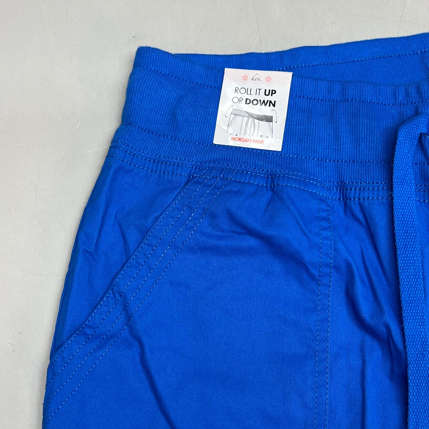 KOI Classic Morgan Scrubs Pants  Women's Sz M Tall Royal Blue 713-T-020