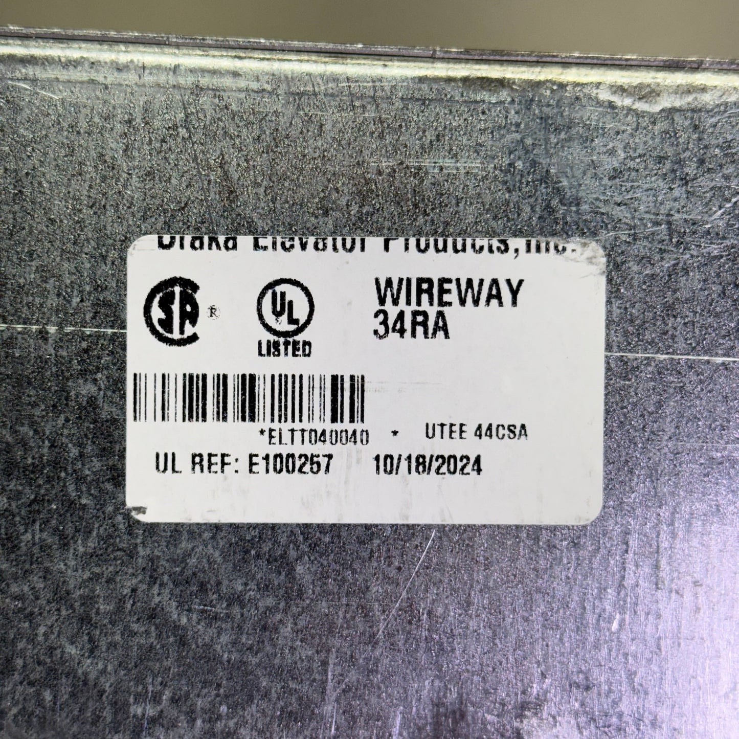 DRAKA ELEVATOR (2 PACK) Wireway Fitting Sz 11.5" L x 4" W x 8" H 34RA