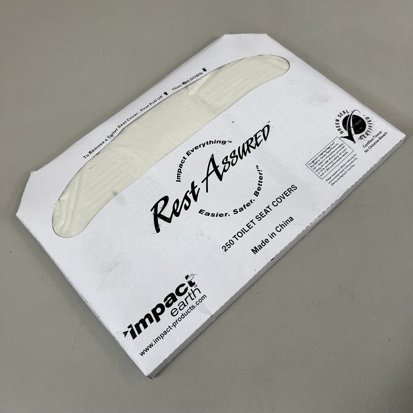 IMPACT EARTH Toilet Seat Cover 250 Toilet Seat Covers White 25121973